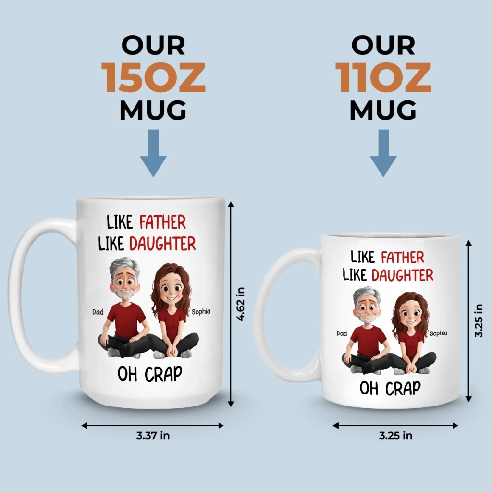 Custom Mug - Personalized Birthday Gifts For Mom, Dad, Daughter, Son - Love Holds Our Family Close - Image 6