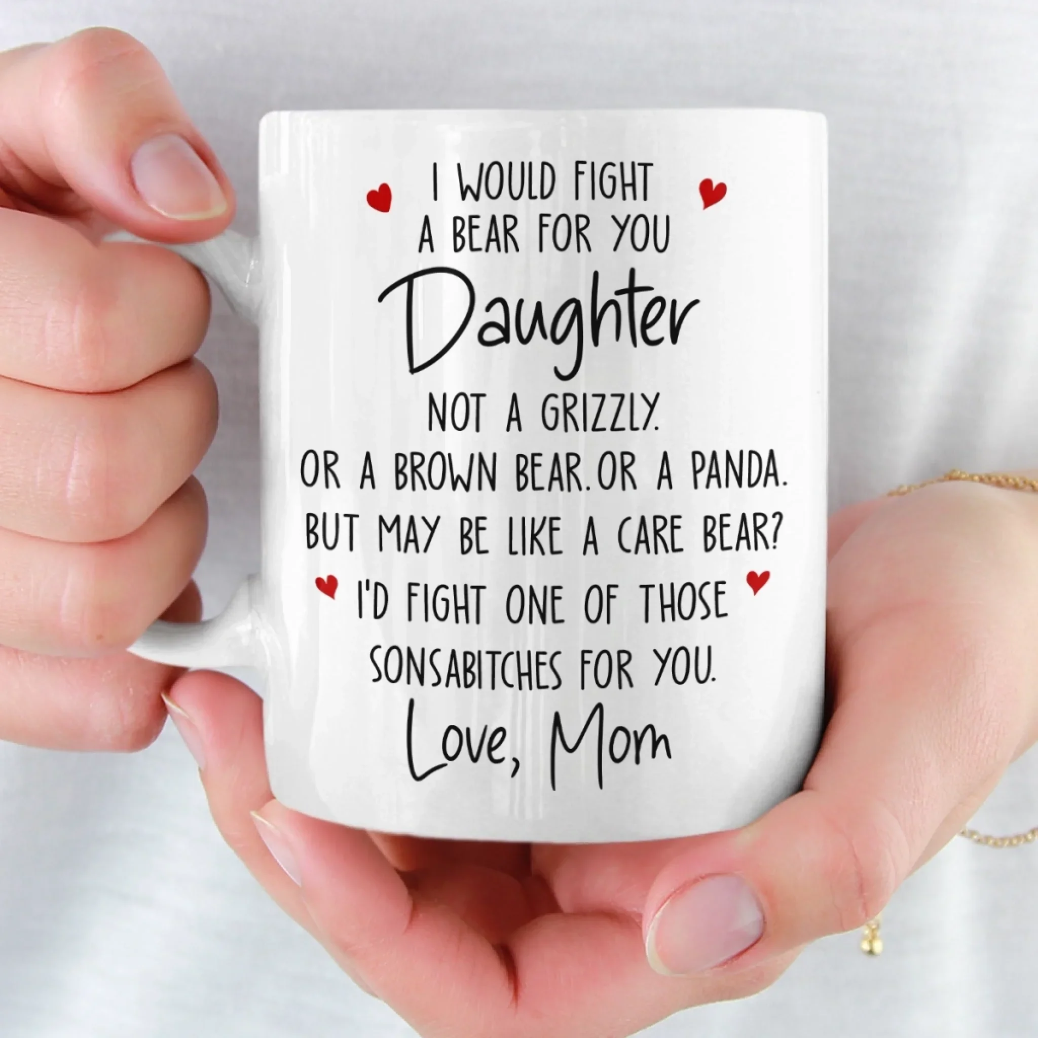 Custom Mug - Personalized Birthday Gifts For Mom, Dad, Son, Daughter - You Make Our World Sweeter - Image 5