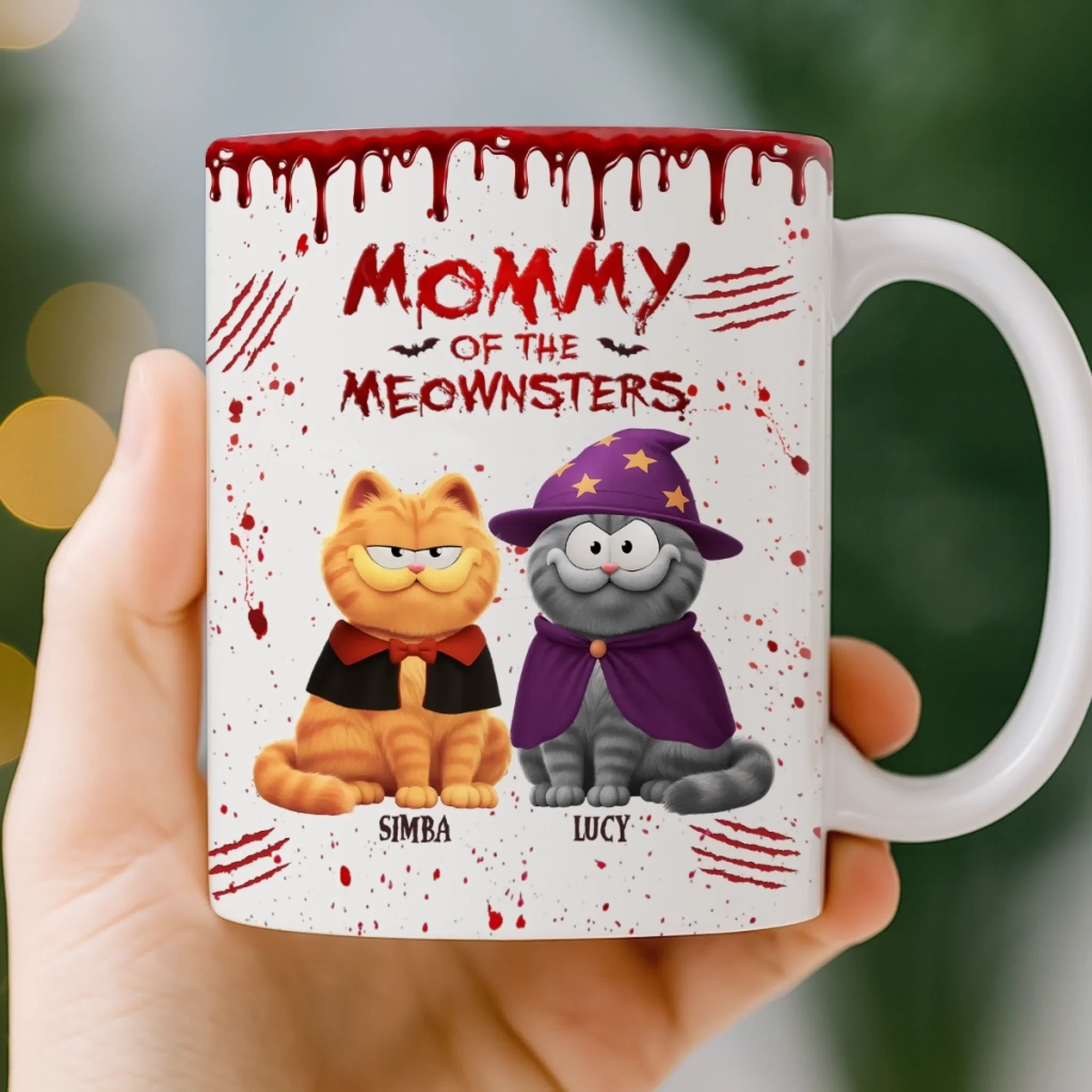 Custom Mug - Personalized Halloween Birthday Gifts For Cat Lovers, Cat Mom And Dad - Every Purr Echoes Halloween Magic - Image 4