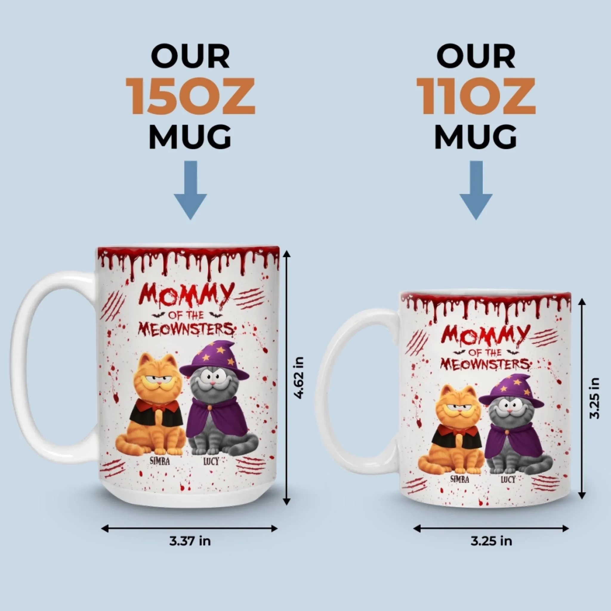 Custom Mug - Personalized Halloween Birthday Gifts For Cat Lovers, Cat Mom And Dad - Every Purr Echoes Halloween Magic - Image 7