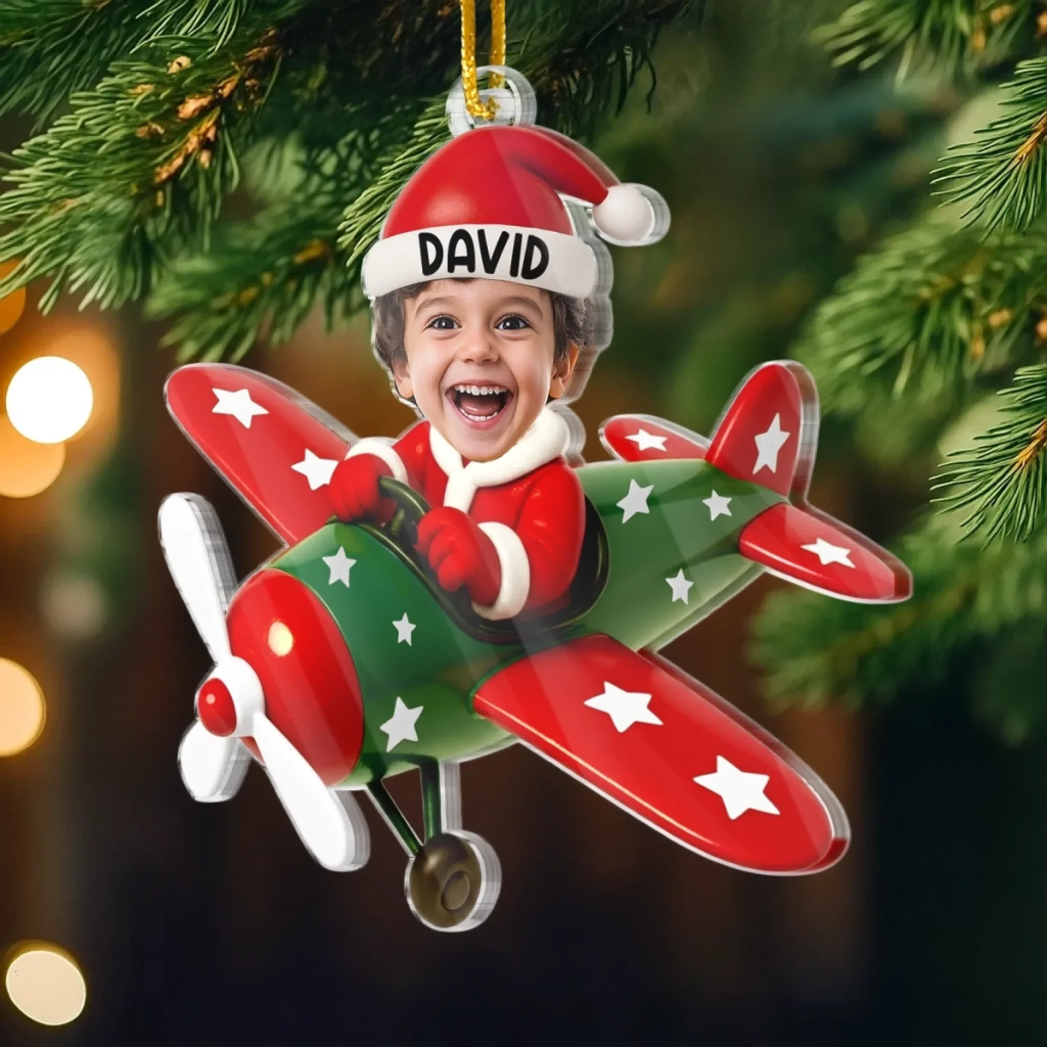 Custom Photo Acrylic Ornament - Personalized Christmas Birthday Gifts For Kids - Little Joy Big Love - Image 3