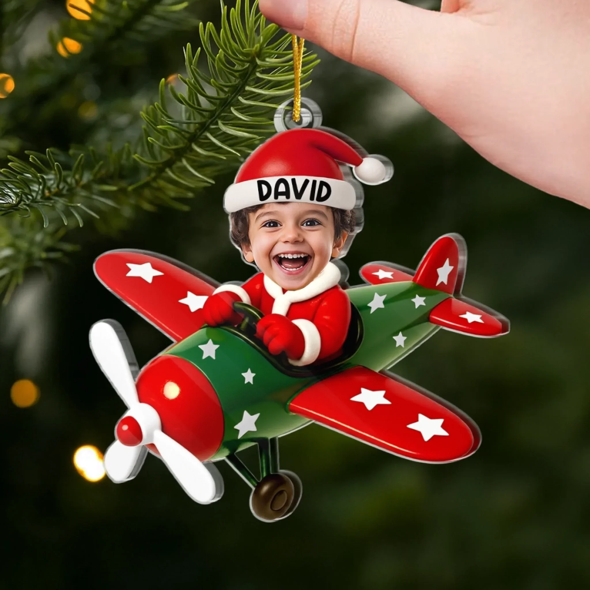 Custom Photo Acrylic Ornament - Personalized Christmas Birthday Gifts For Kids - Little Joy Big Love - Image 4