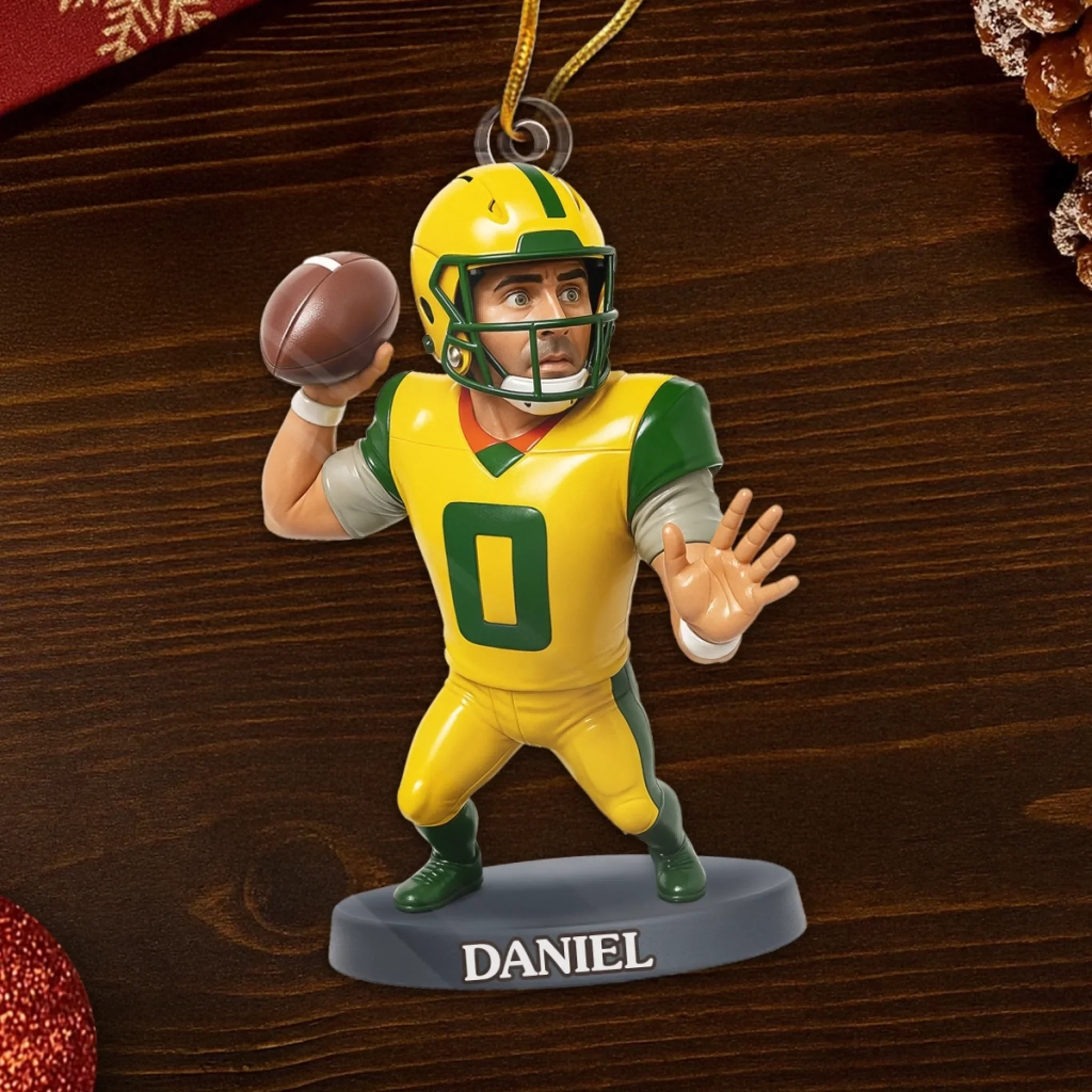 Custom Photo Acrylic Ornament - Personalized Christmas Birthday Sport Gifts For Sports Lovers - Chasing Victory One Game At A Time - Image 5