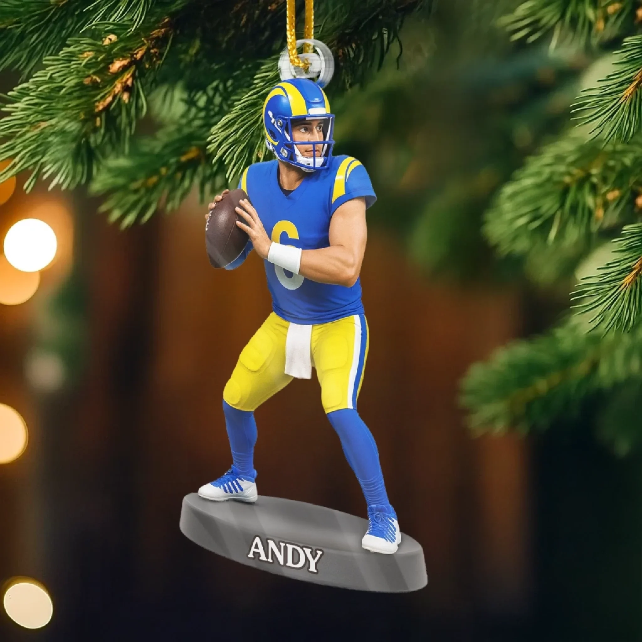Custom Photo Acrylic Ornament - Personalized Christmas Birthday Sport Gifts For Sports Lovers - Every Sweat Drop Builds The Glory - Image 3
