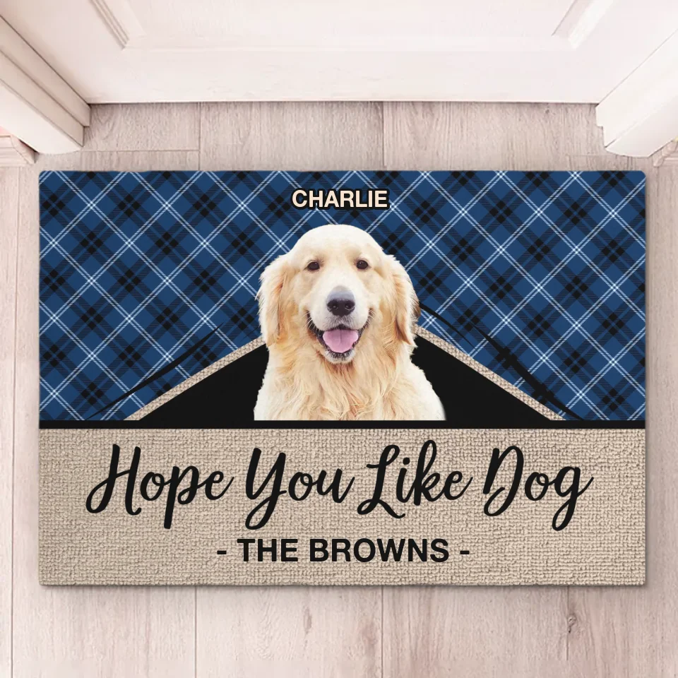 Custom Photo Adopt Love - Dog Personalized Custom Home Decor Decorative Mat - House Warming Gift For Pet Owners, Pet Lovers - Image 5