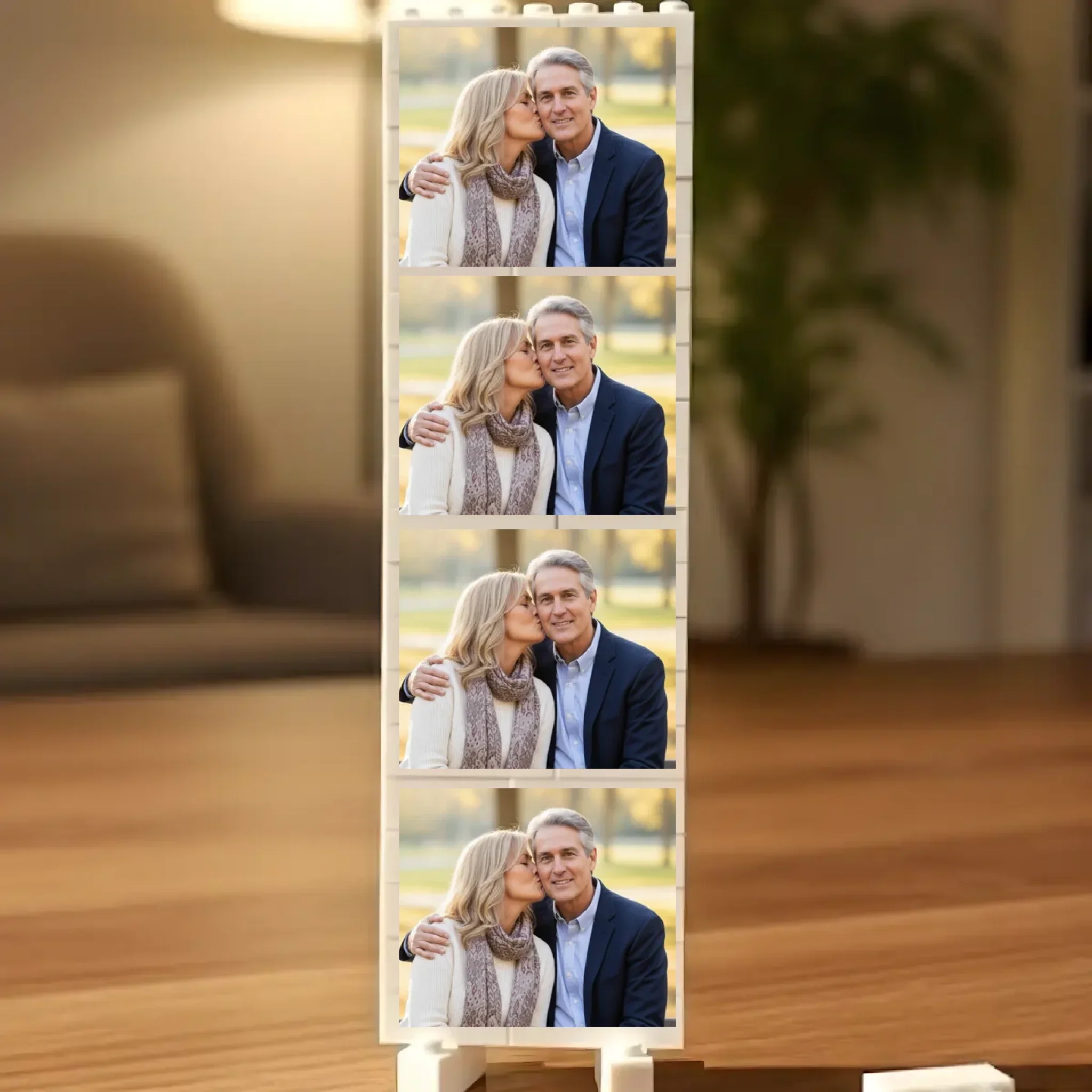 Custom Photo Building Blocks - Personalized Anniversary Wedding Gifts For Husband And Wife, Him And Her - Together Feels Just Right - Image 2