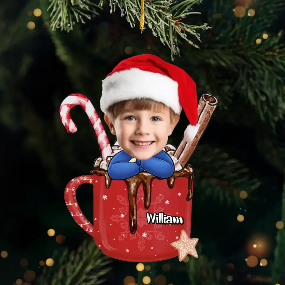 Custom Photo Can't Wait To Spend Christmas Together - Family Personalized Custom Ornament - Acrylic Custom Shaped - Christmas Gift For Grandma, Grandpa, Grandkid - Image 2