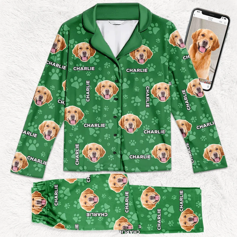 Custom Photo Cat Rules The World - Dog & Cat Personalized Custom Face Photo Pajamas - Christmas Gift For Pet Owners, Pet Lovers - Image 3