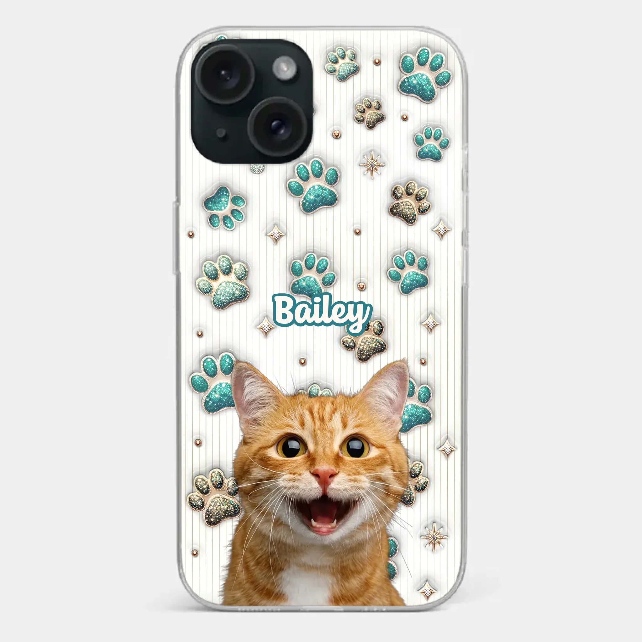 Custom Photo Cuteness Overload In Every Call - Dog & Cat Personalized Custom 3D Inflated Effect Printed Clear Phone Case - Gift For Pet Owners, Pet Lover - Image 21