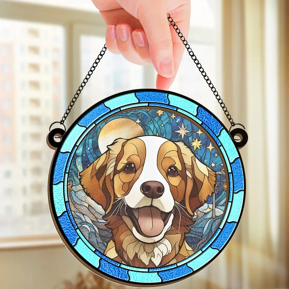 Custom Photo Everyone Is Taught That Angels Have Wings - Memorial Personalized Window Hanging Suncatcher - Sympathy Gift For Pet Owners, Pet Lovers - Image 3