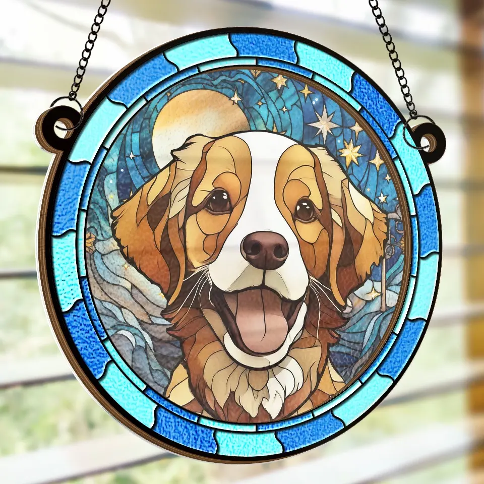 Custom Photo Everyone Is Taught That Angels Have Wings - Memorial Personalized Window Hanging Suncatcher - Sympathy Gift For Pet Owners, Pet Lovers - Image 4