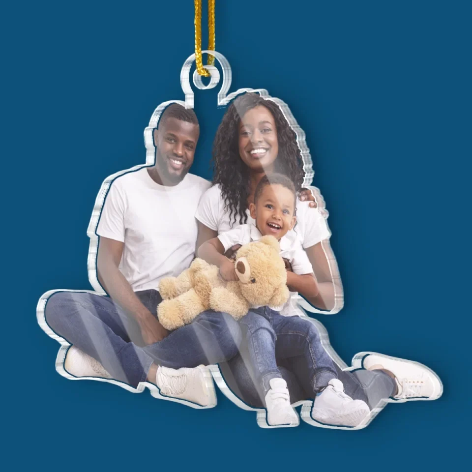 Custom Photo Everything Is Simply More Meaningful At Christmas - Family Personalized Custom Ornament - Acrylic Custom Shaped - Christmas Gift For Family Members - Image 3