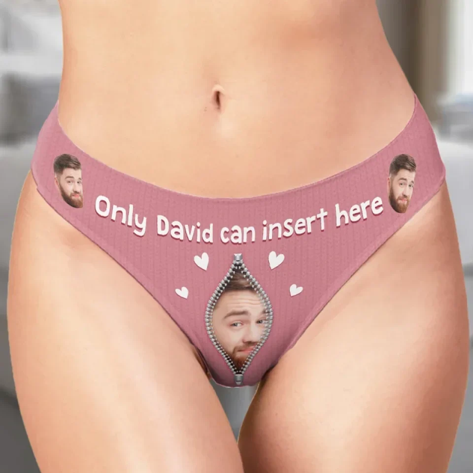 Custom Photo Women Briefs - Personalized Anniversary Wedding Gifts For Husband And Wife, Him And Her - For Him And Him Only - Image 3