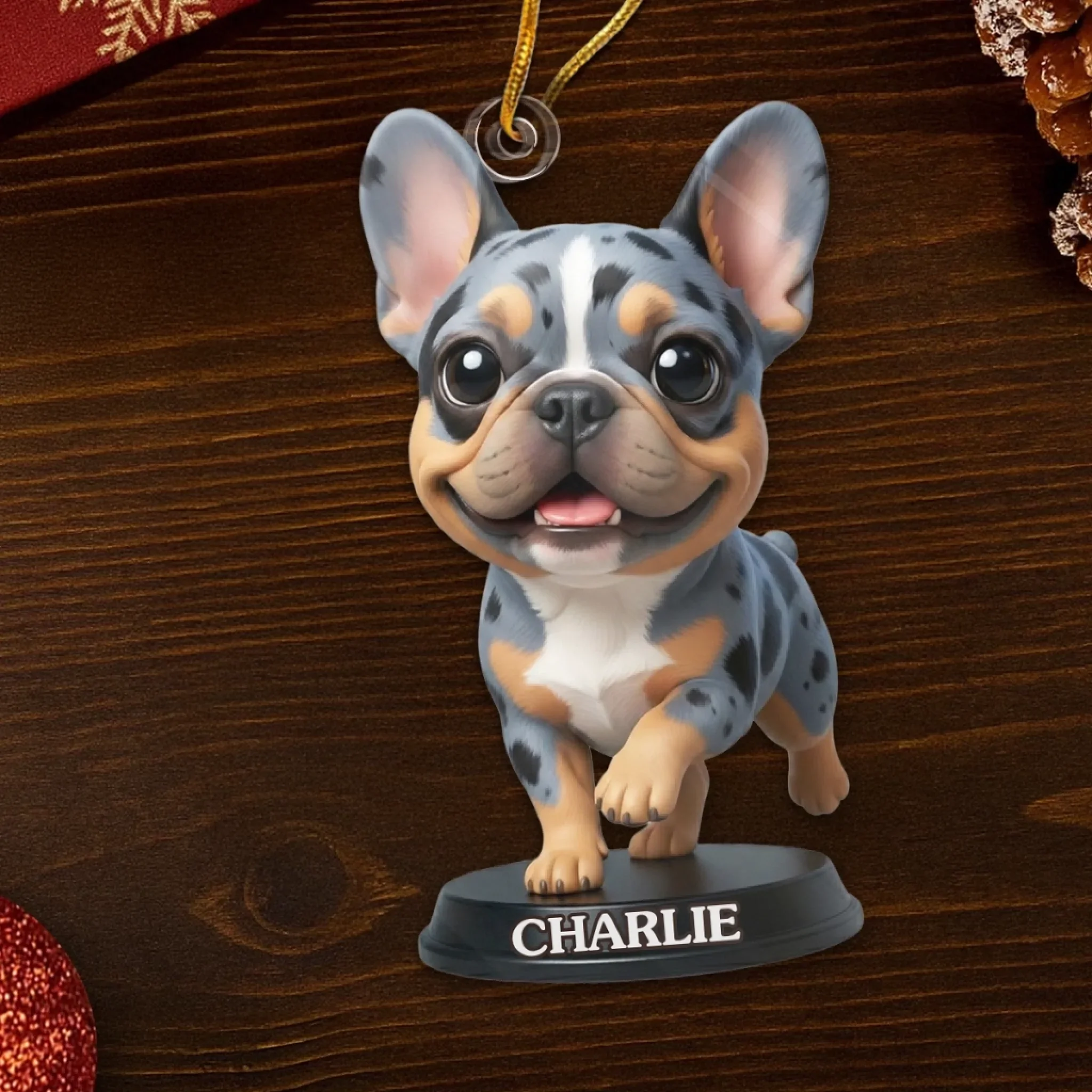 Custom Photo French Bulldog Acrylic Ornament - Personalized Christmas Birthday Gifts For Dog Cat Lovers, Dog Dad And Mom, Cat Owners - Cuteness Overload On The Tree - Image 5