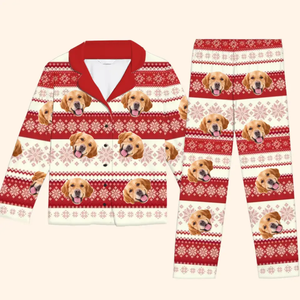 Custom Photo Have A Pawsome Christmas - Dog & Cat Personalized Custom Pajamas - Christmas Gift For Pet Owners, Pet Lovers - Image 2