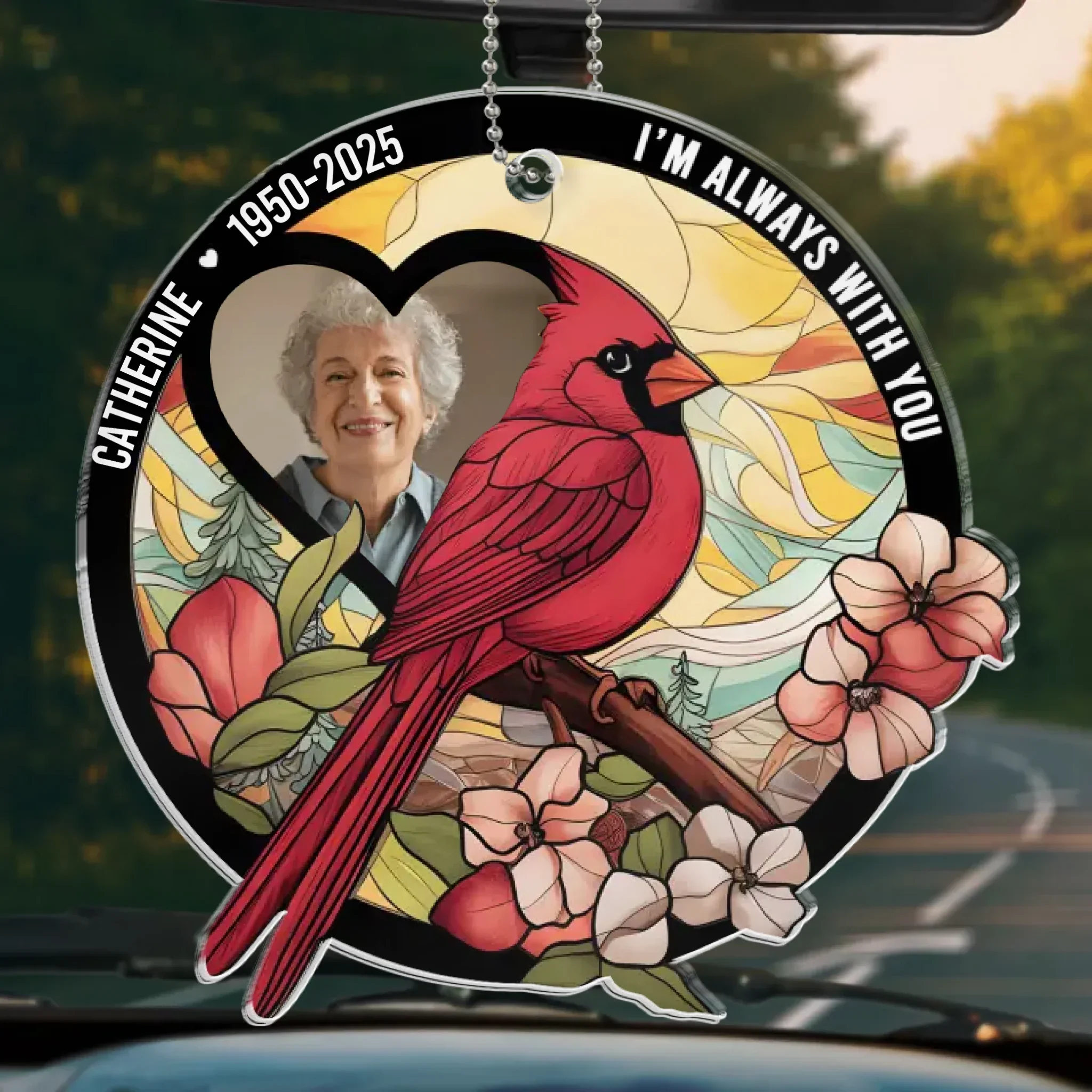 Custom Photo Heaven Gained An Angel - Memorial Personalized Custom Car Ornament - Acrylic Custom Shaped - Sympathy Gift For Family Members - Image 2
