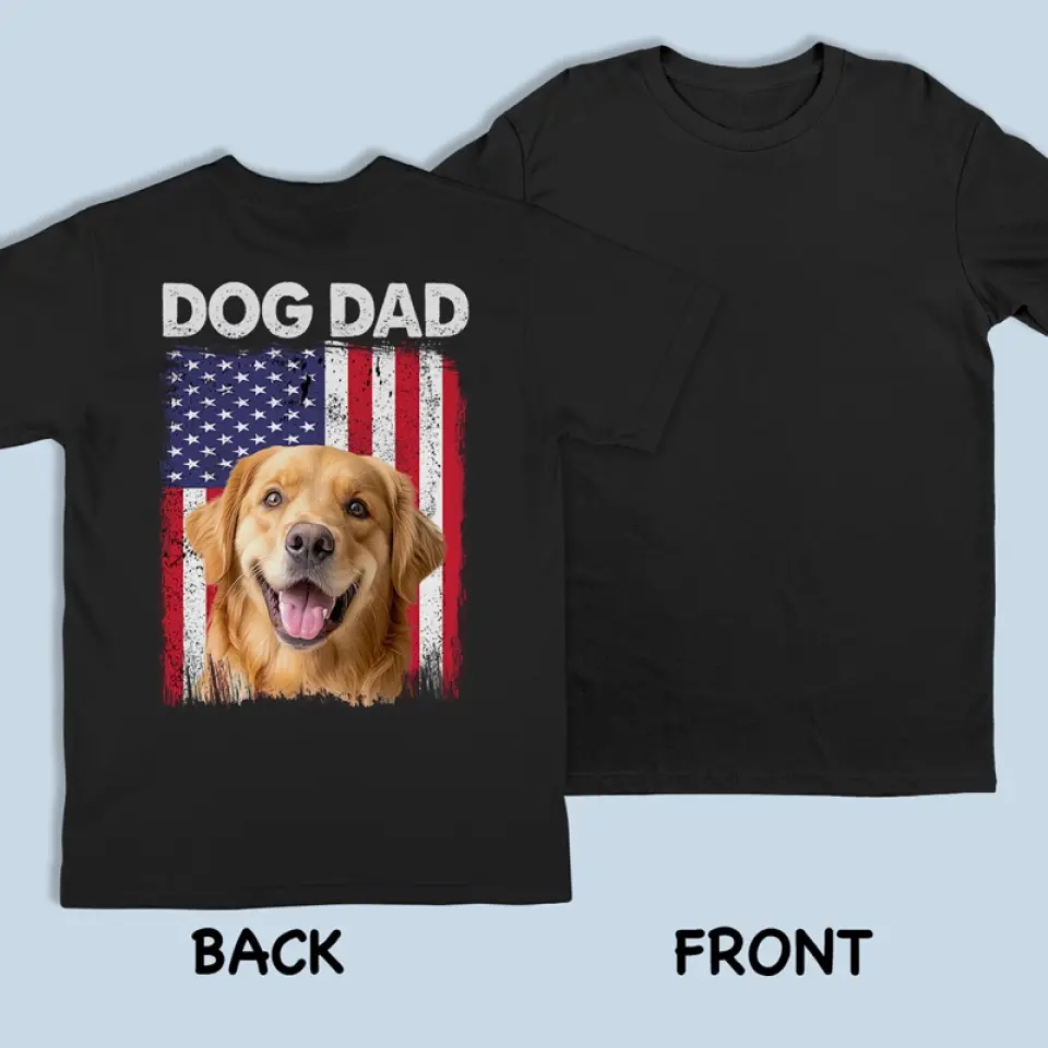Custom Photo Hello Dad, It's Me - Dog & Cat Personalized Custom Back Printed Unisex T-shirt, Hoodie, Sweatshirt - Father's Day, Gift For Pet Owners, Pet Lovers - Image 3