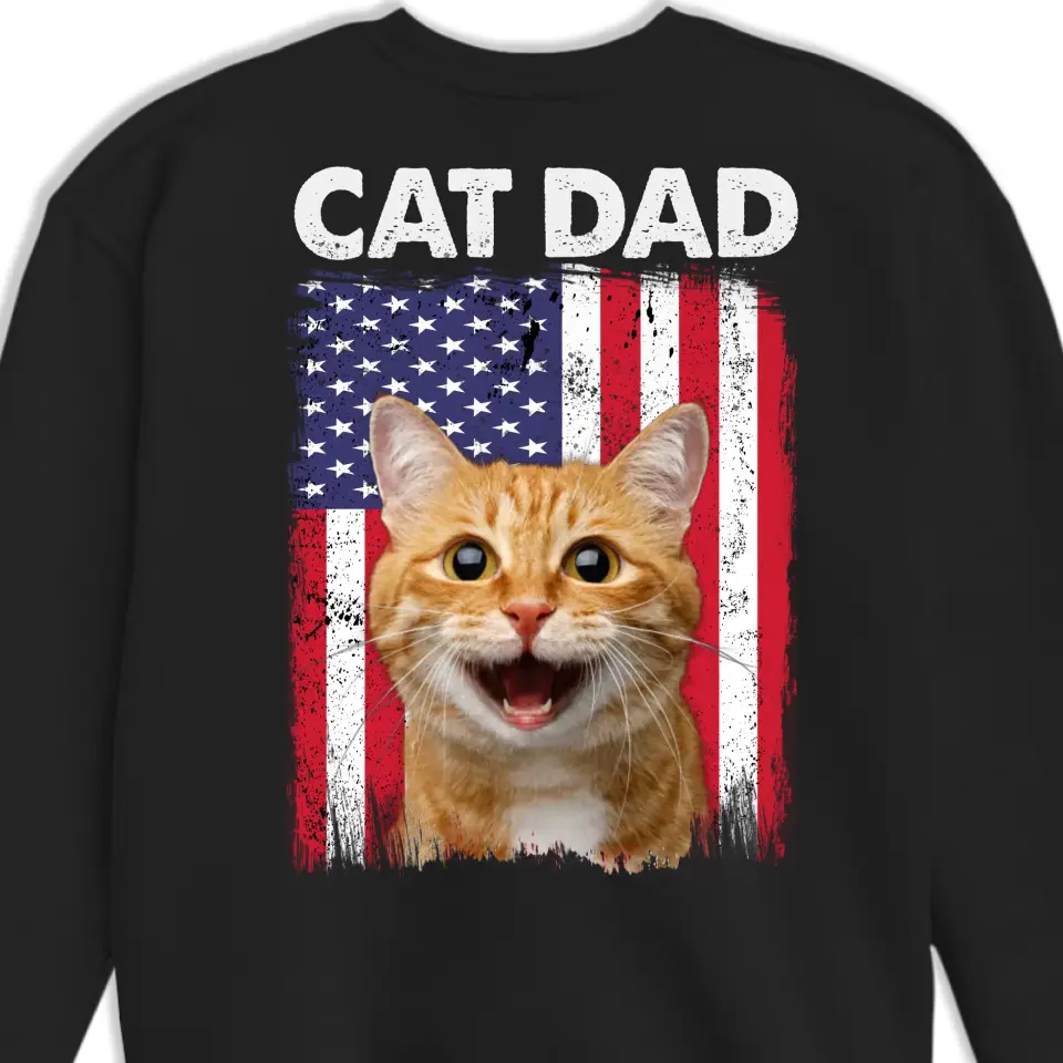 Custom Photo Hello Dad, It's Me - Dog & Cat Personalized Custom Back Printed Unisex T-shirt, Hoodie, Sweatshirt - Father's Day, Gift For Pet Owners, Pet Lovers - Image 5