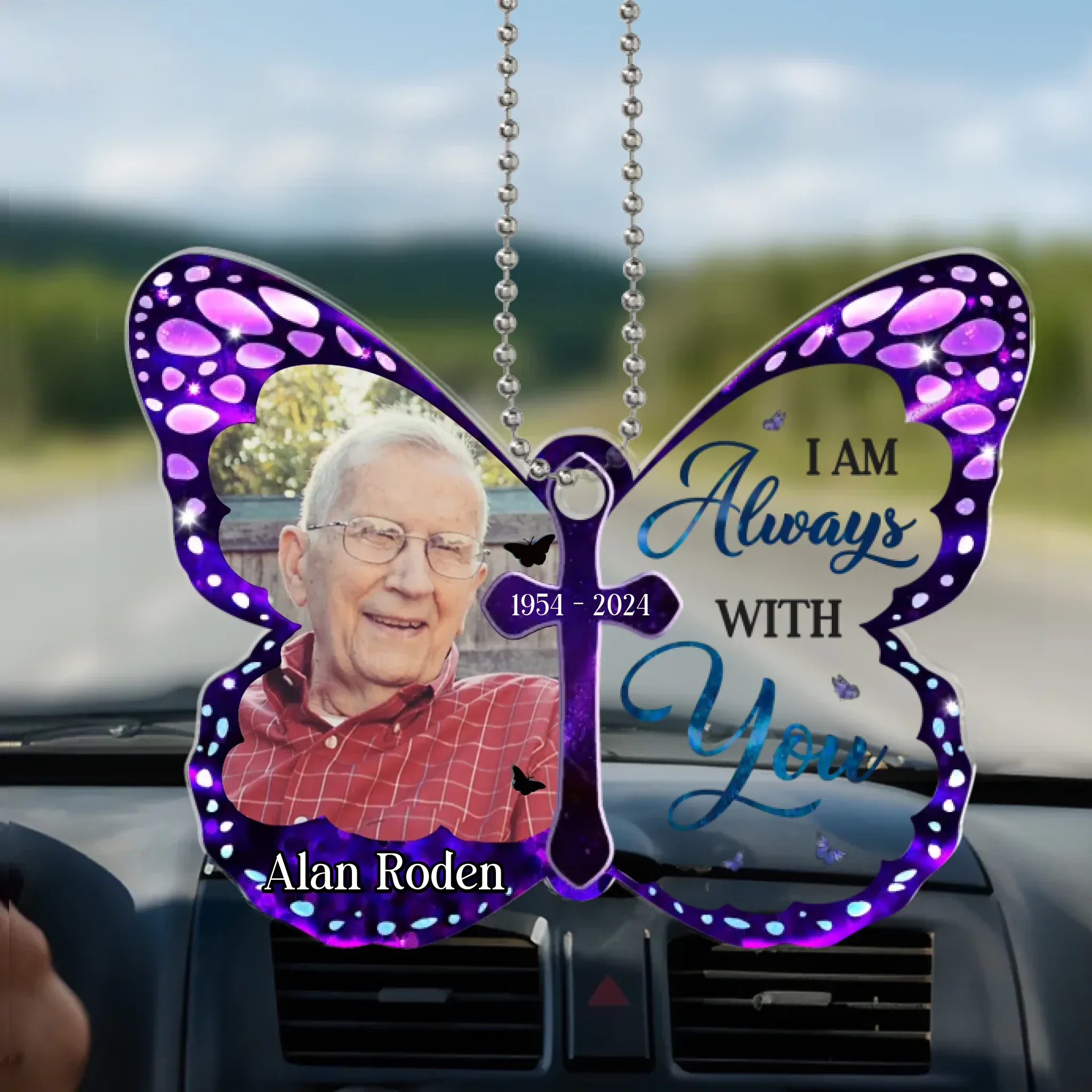 Custom Photo In Memory, We Keep Their Spirit Alive - Memorial Personalized Custom Car Ornament - Acrylic Custom Shaped - Sympathy Gift, Christmas Gift For Family Members - Image 2