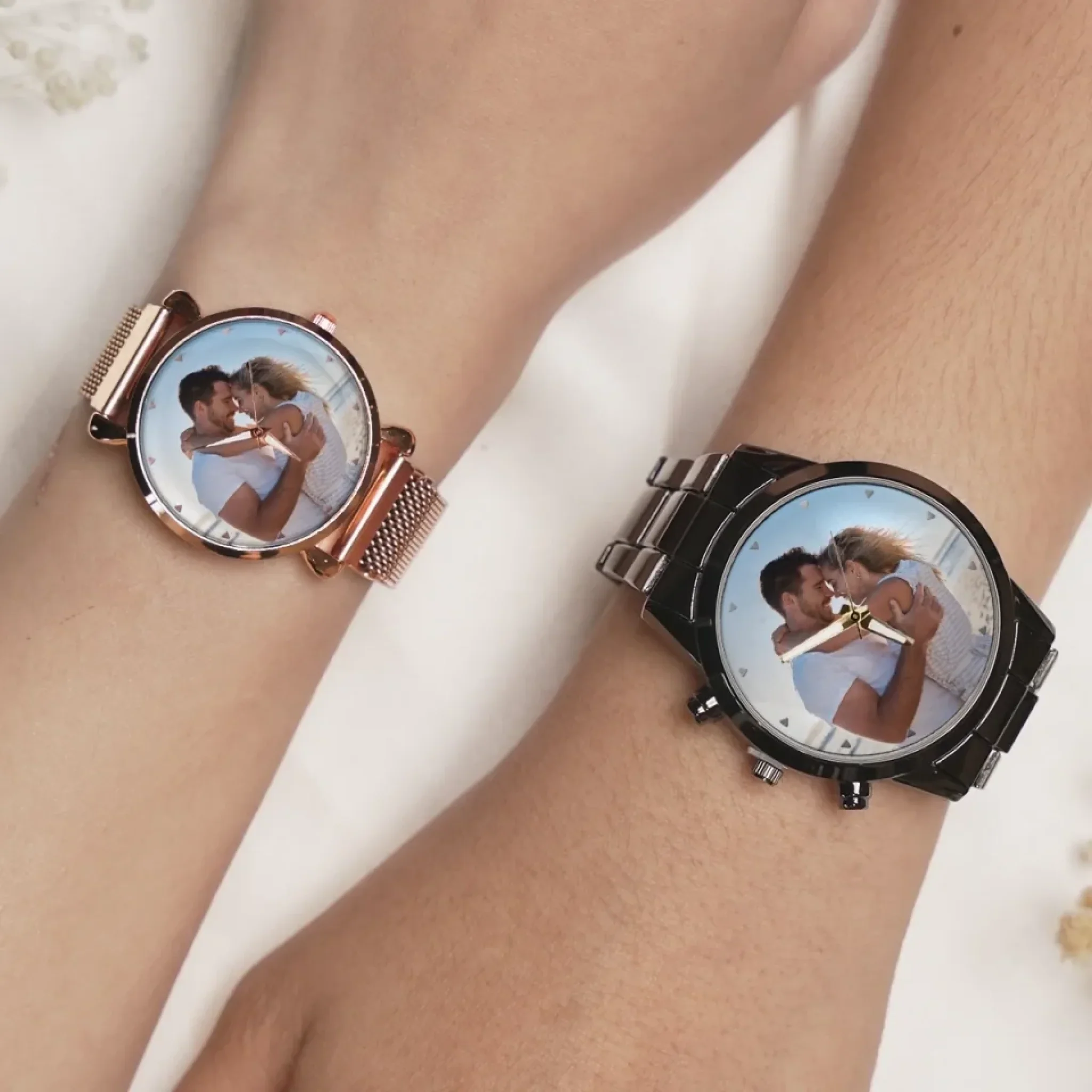 Custom Photo Love In Every Moment - Couple Personalized Custom Unisex Watch - Gift For Gift For Husband Wife, Anniversary - Image 5