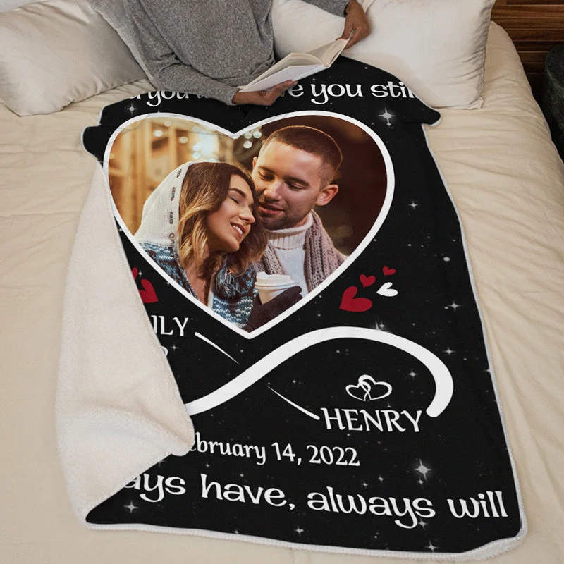Custom Photo Love You Still - Couple Personalized Custom Blanket - Christmas Gift For Husband Wife, Anniversary - Image 4