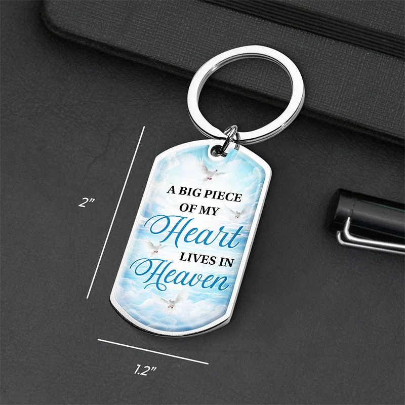 Custom Photo Loving Memories Never Die - Memorial Personalized Custom Keychain - Sympathy Gift For Family Members - Image 4
