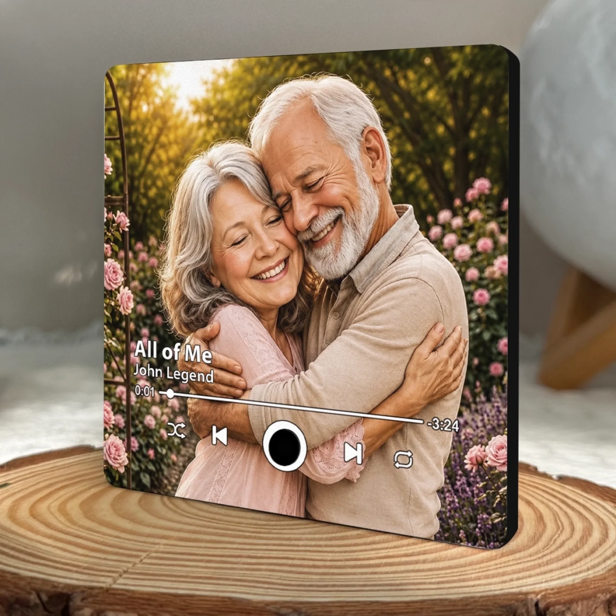Custom Photo Music Fridge Magnet That Can Play Songs - Personalized Anniversary Wedding Gifts For Husband And Wife, Him And Her - You Are My Favorite Tune - Image 3