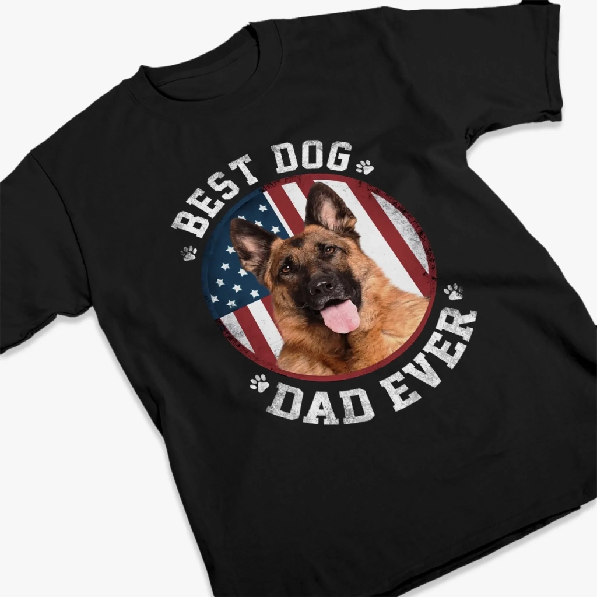 Custom Photo My Heart Beats Dog - Dog & Cat Personalized Custom Unisex T-shirt, Premium T-shirt, Hoodie - Father's Day, Gift For Dad, Pet Owners, Pet Lovers - Image 3