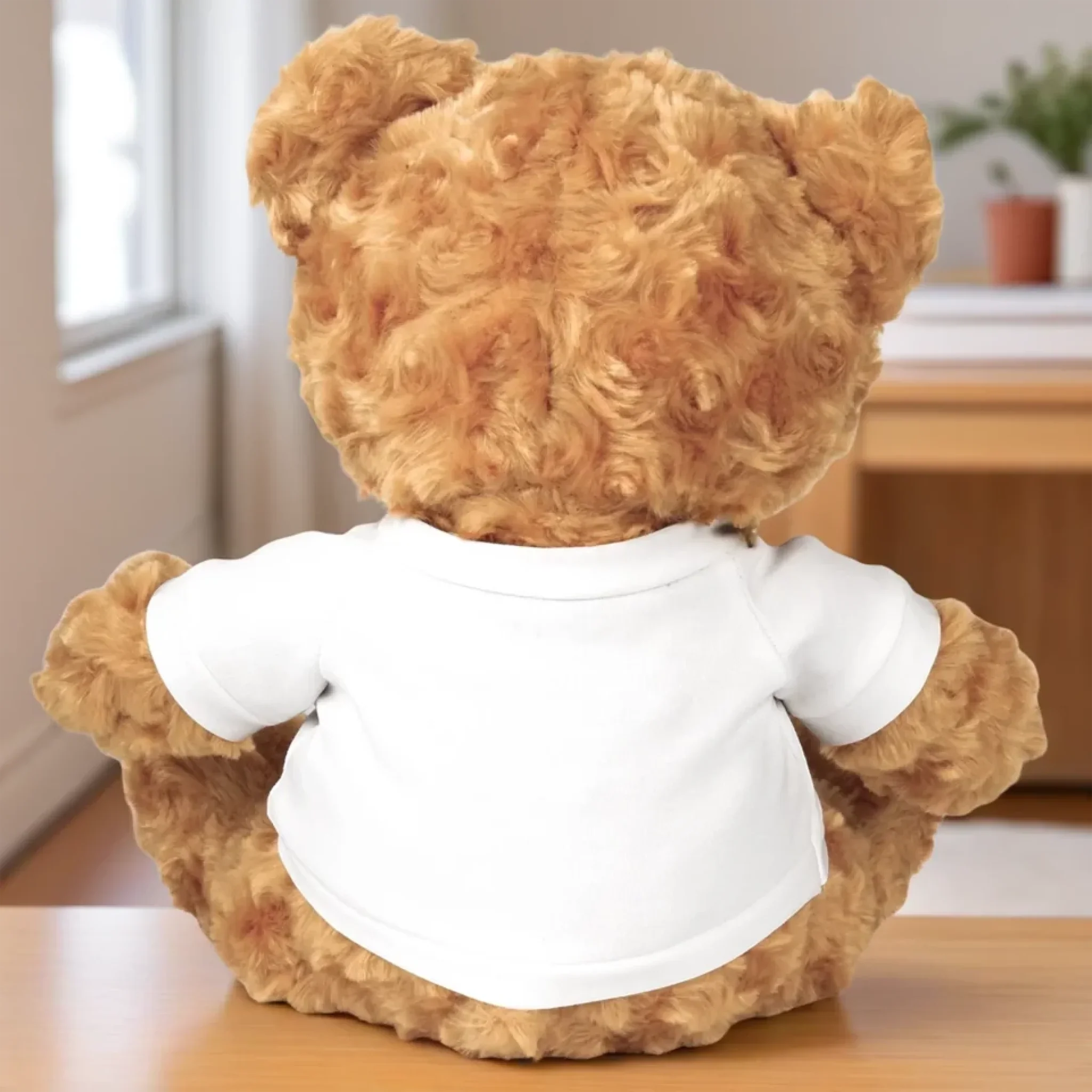 Custom Photo Sending Hugs From Above - Memorial Personalized Custom Teddy Bear Plush - Sympathy Gift For Family Members - Image 6