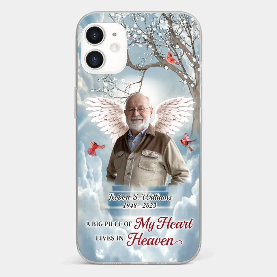 Custom Photo The Brave May Fall, But Never Yield - Memorial Personalized Custom Clear Phone Case - Sympathy Gift For Family Members - Image 6