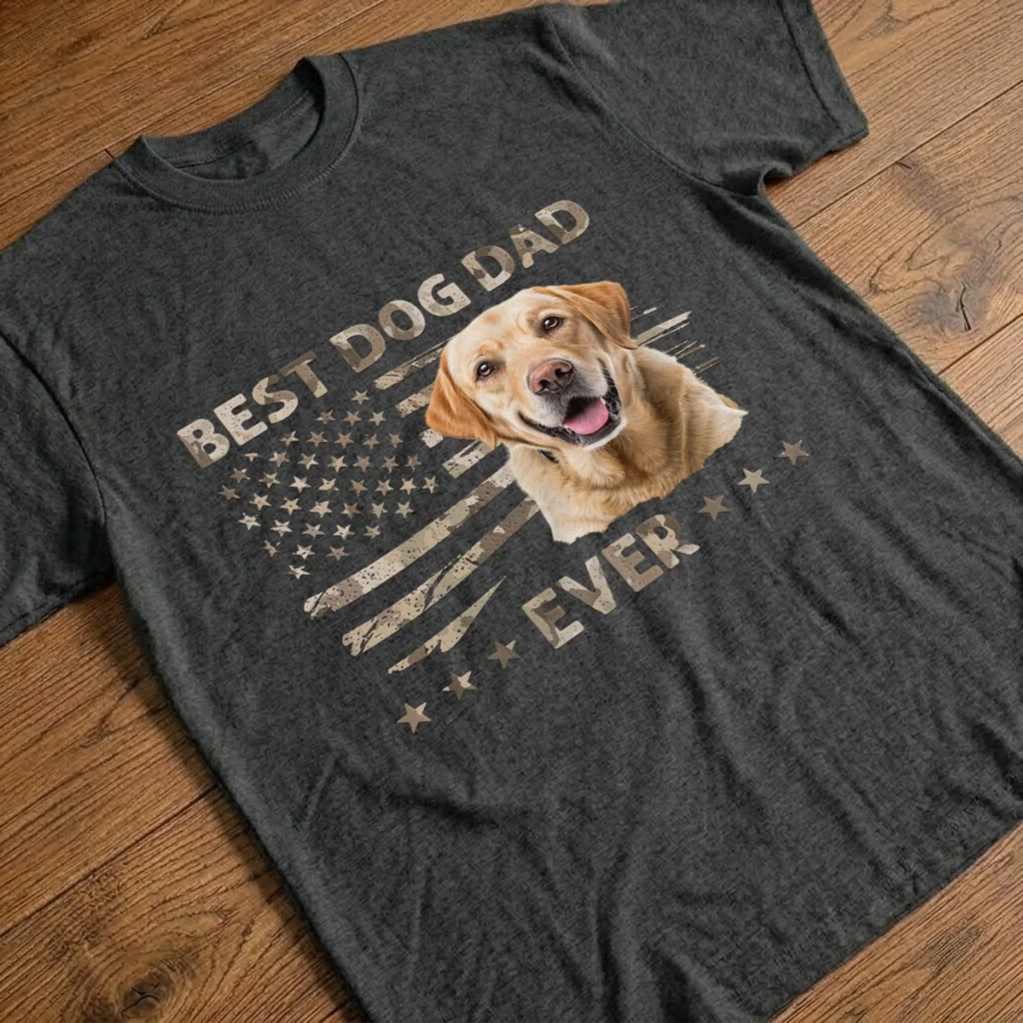 Custom Photo Unisex T-shirt, Premium T-shirt, Hoodie - Personalized America 250th Anniversary Father's Day Gifts For Dad, Grandpa, Dog Cat Lovers, Dog Dad - Ultimate Dog Dad - Image 3