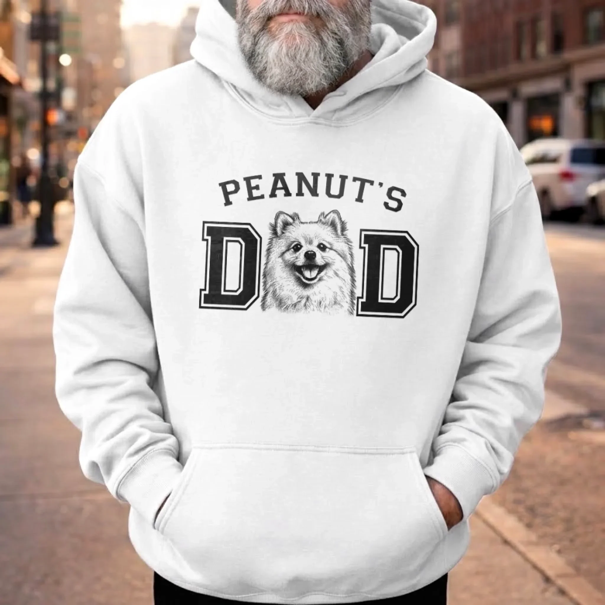 Custom Photo Unisex T-shirt, Premium T-shirt, Hoodie - Personalized Father's Day Gifts For Dog Cat Lovers, Dog Dad And Mom, Cat Owners - Life’s Better With Pets - Image 4