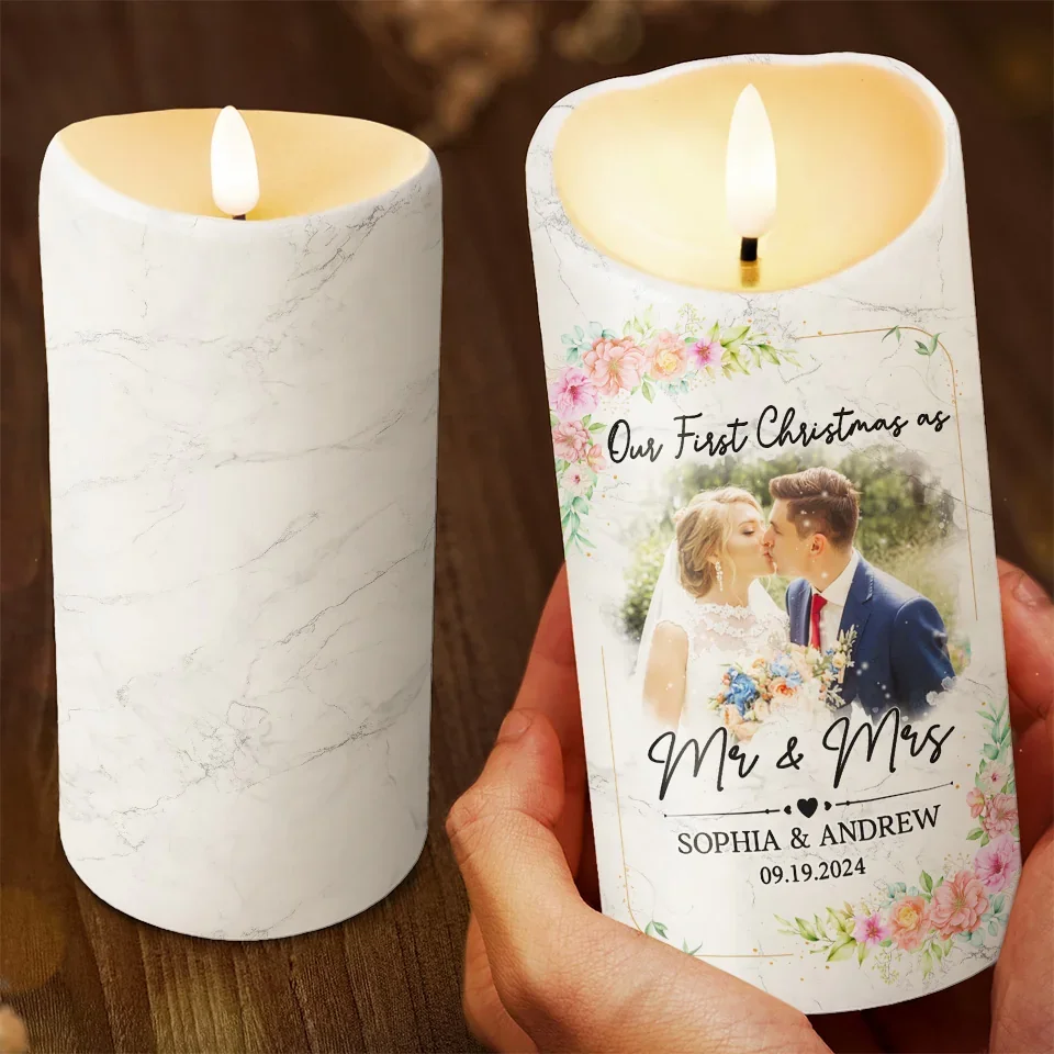 Custom Photo We Have A Forever Type Of Love - Couple Personalized Custom LED Candle - Christmas Gift For Husband Wife, Anniversary - Image 3