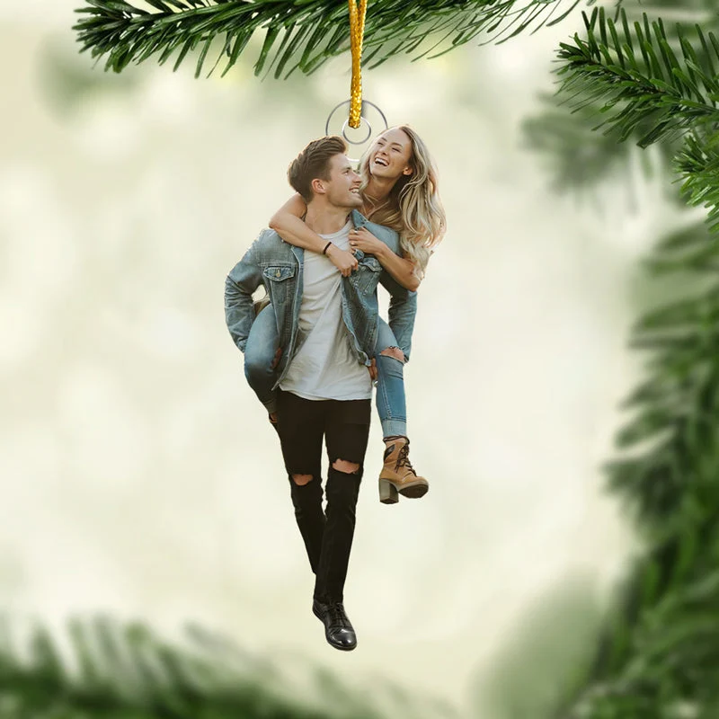 Custom Photo You Are My Christmas Wish - Couple Personalized Custom Ornament - Acrylic Custom Shaped - Christmas Gift For Husband Wife, Anniversary - Image 3