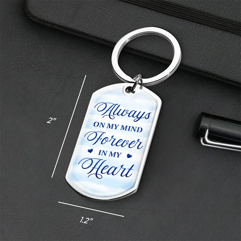Custom Photo You Have A Piece Of My Heart - Memorial Personalized Custom Keychain - Sympathy Gift For Family Members - Image 4