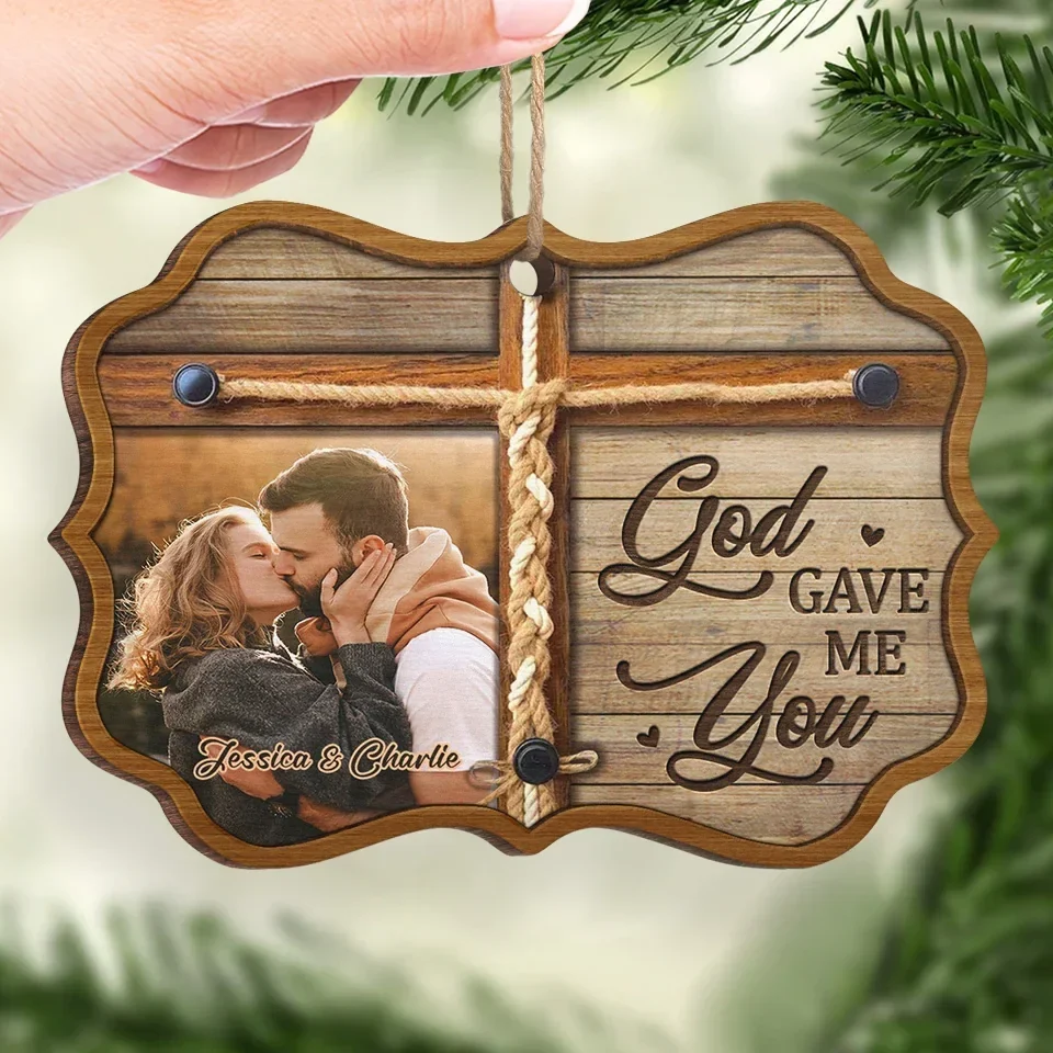 Custom Photo You're My Kind Of Perfect - Couple Personalized Custom Ornament - Wood Benelux Shaped - Christmas Gift For Husband Wife, Anniversary - Image 4