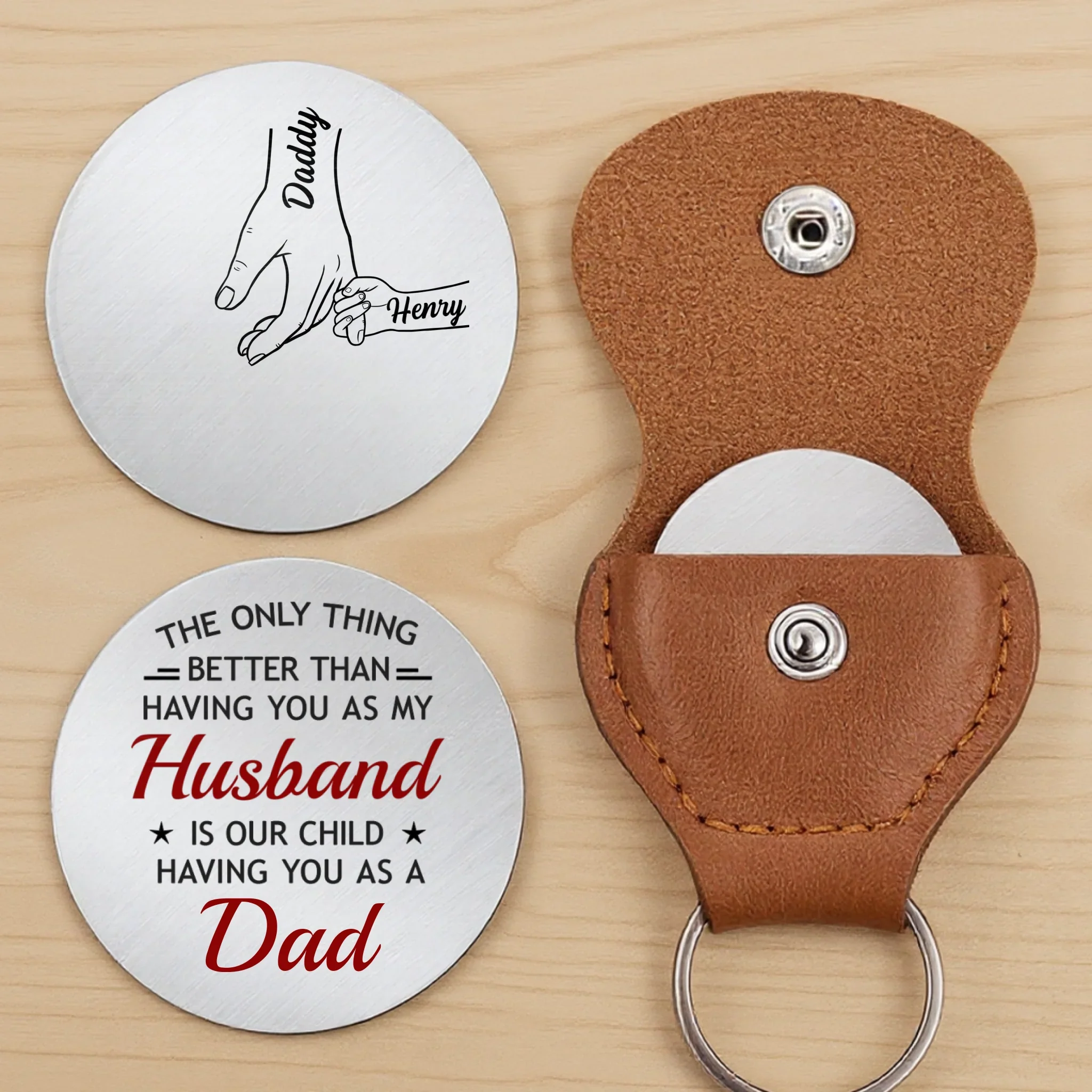 Custom Pocket Hug - Personalized Anniversary Wedding Gifts For Husband And Wife, Him And Her - Hugs You Can Keep - Image 4