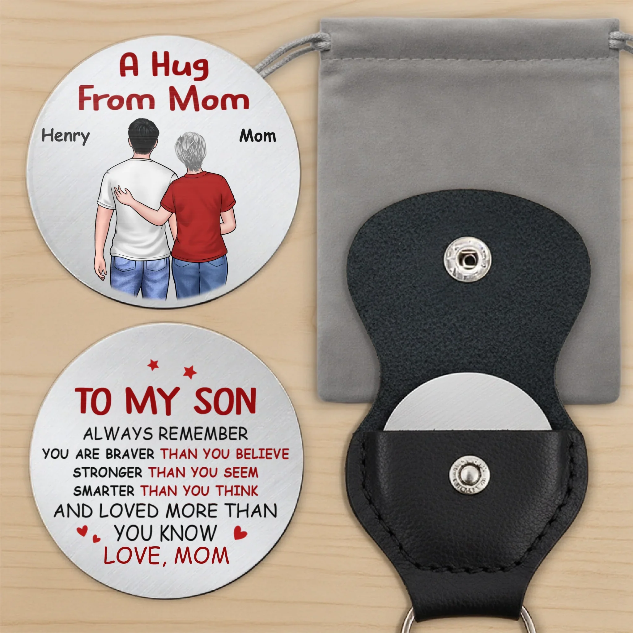 Custom Pocket Hug - Personalized Birthday Gifts For Mom, Son, Daughter - A Hug You Can Hold - Image 9