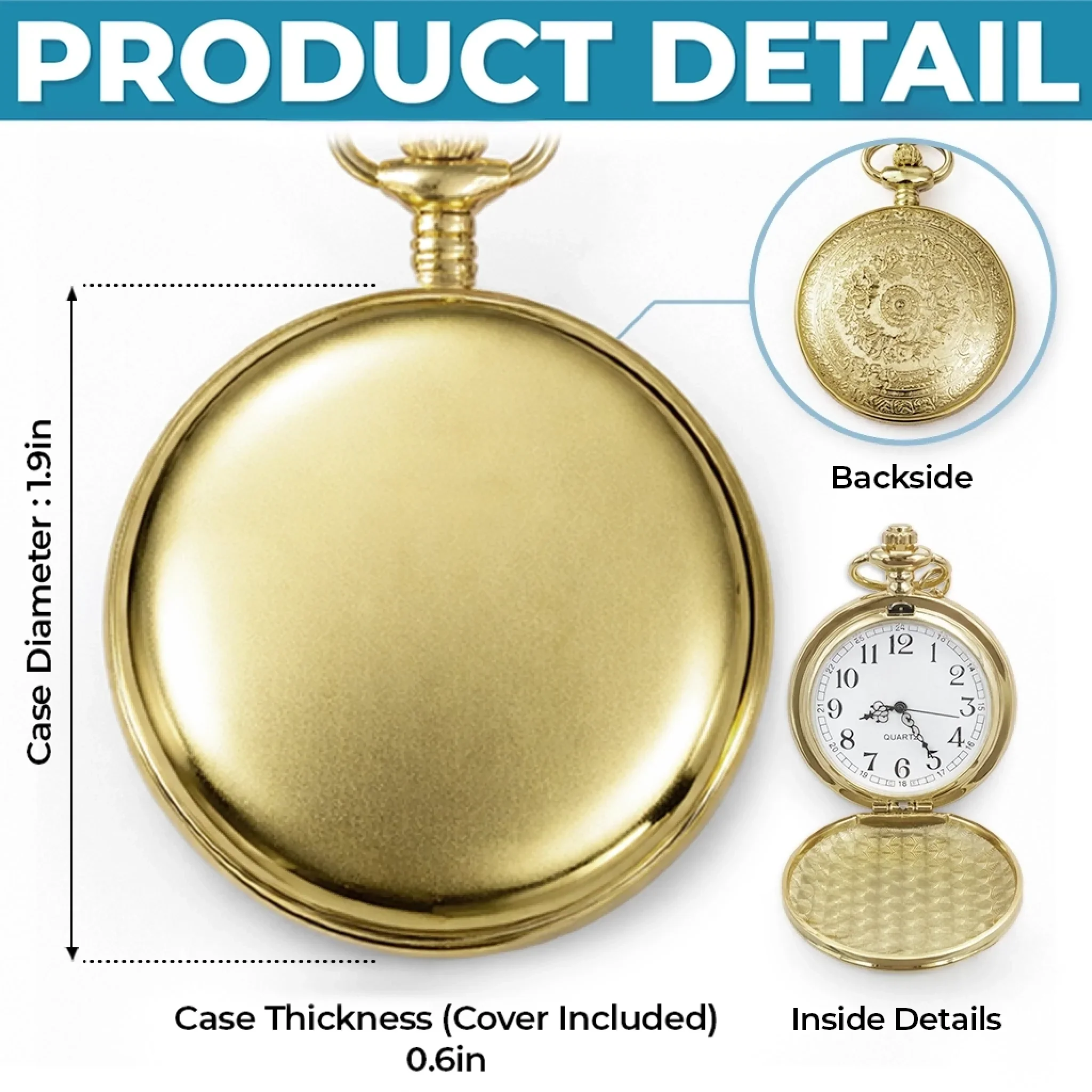 Custom Pocket Watch - Personalized Birthday Gifts For Brother - Moments Pass Bond Lasts - Image 6