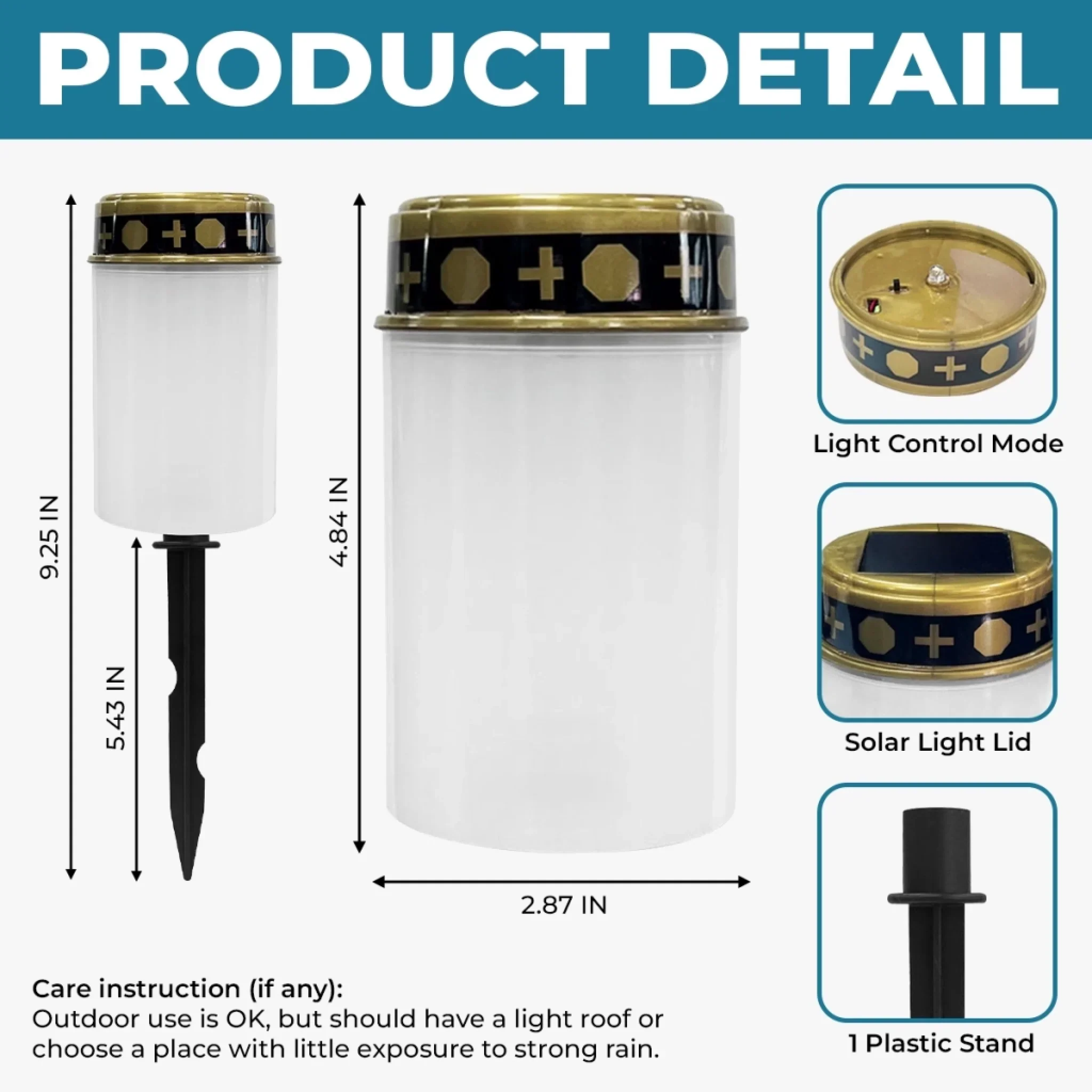 Custom Solar Stake Lights - Personalized Memorial Sympathy Gifts For Loss Of Mom, Dad - Love’s Light Never Fades - Image 5