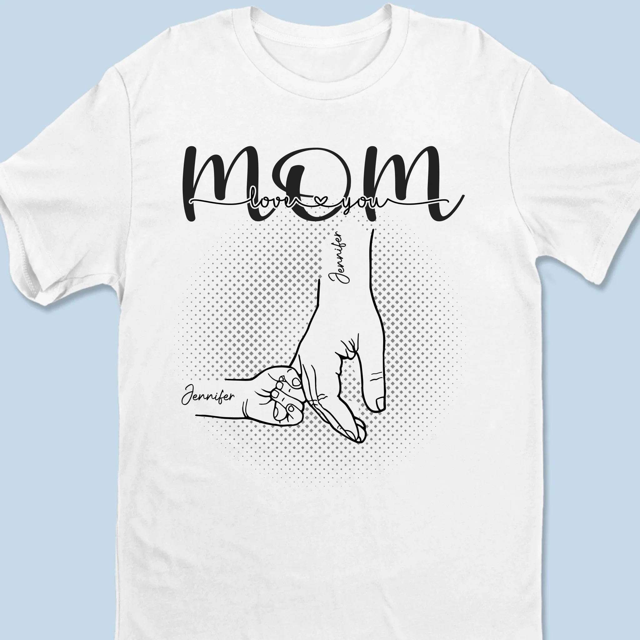 Custom Unisex T-shirt, Hoodie, Sweatshirt - Personalized Mother's Day Birthday Gifts For Mom, Grandma - A Mother's Love Is Forever & Always - Image 2