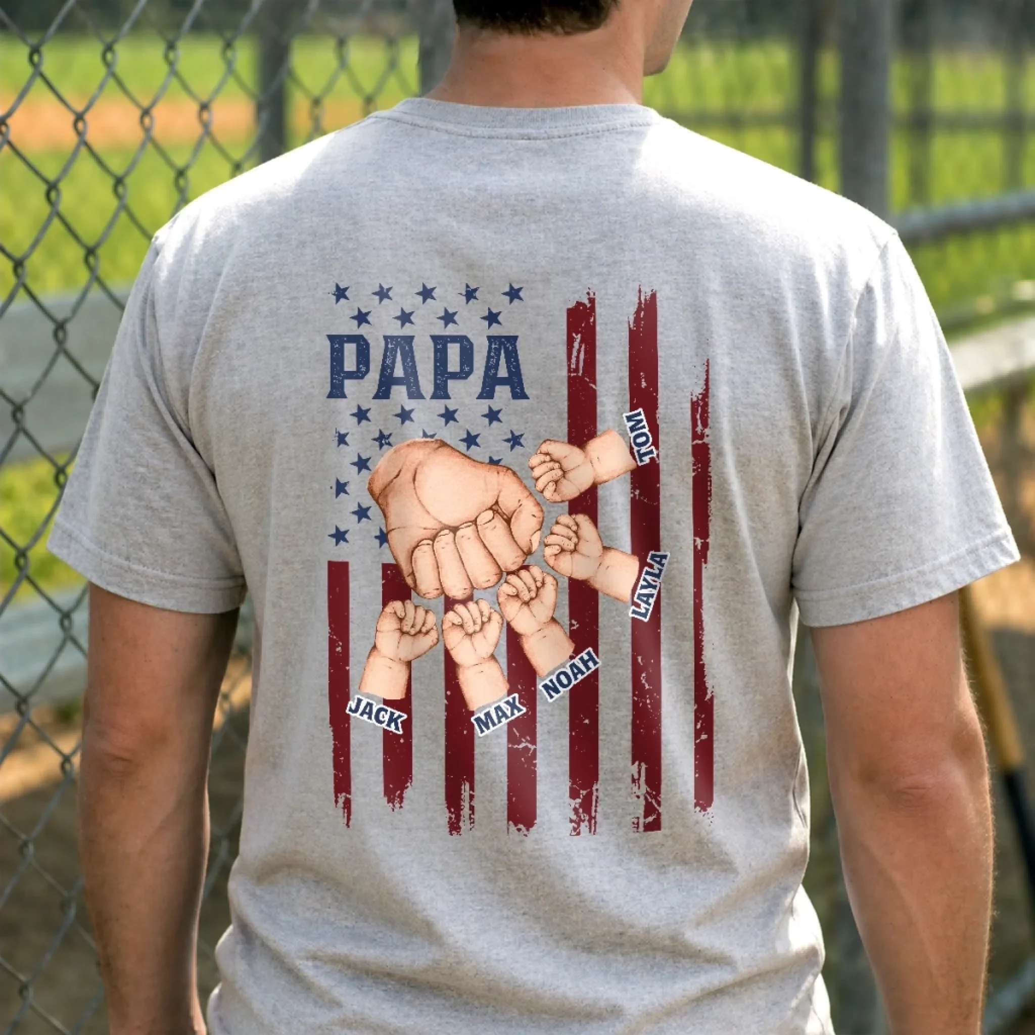 Custom Unisex T-shirt - Personalized Father's Day Birthday Gifts For Dad, Grandpa - Style Meets Sentiment - Image 3
