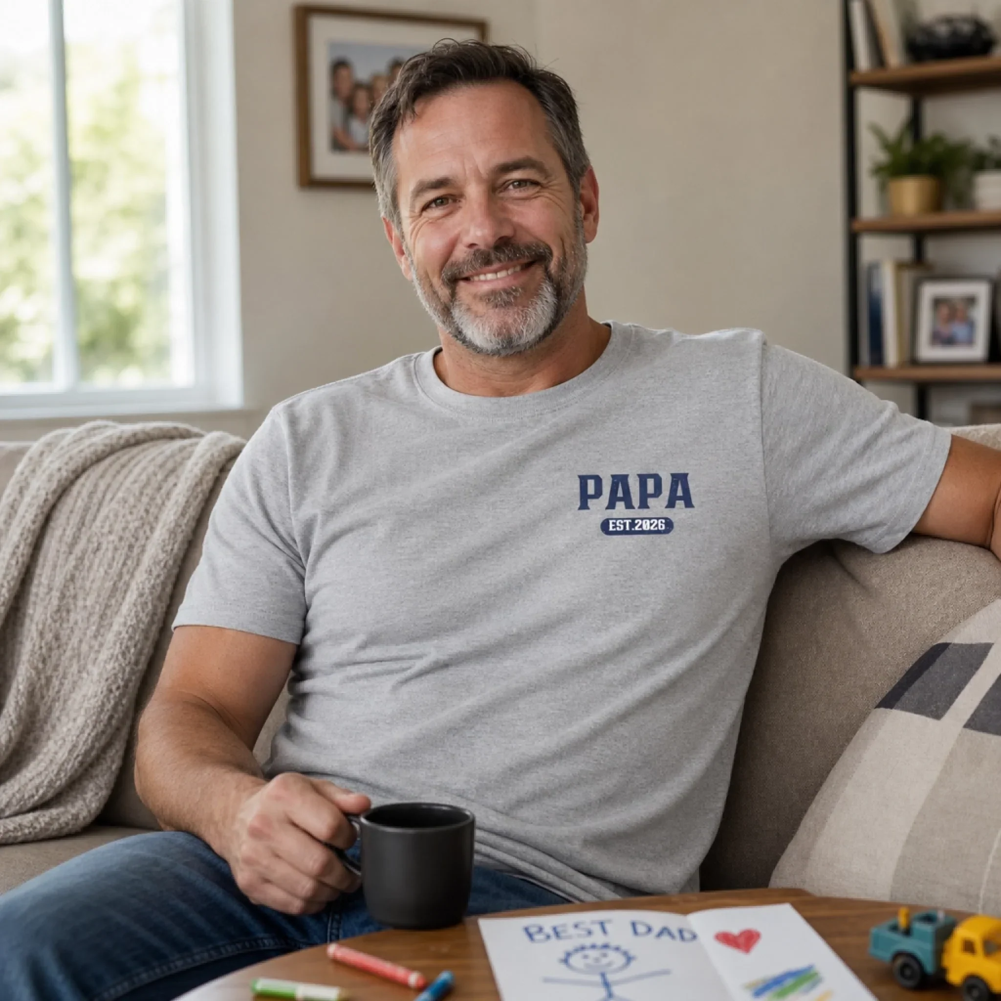 Custom Unisex T-shirt - Personalized Father's Day Birthday Gifts For Dad, Grandpa - Style Meets Sentiment - Image 6