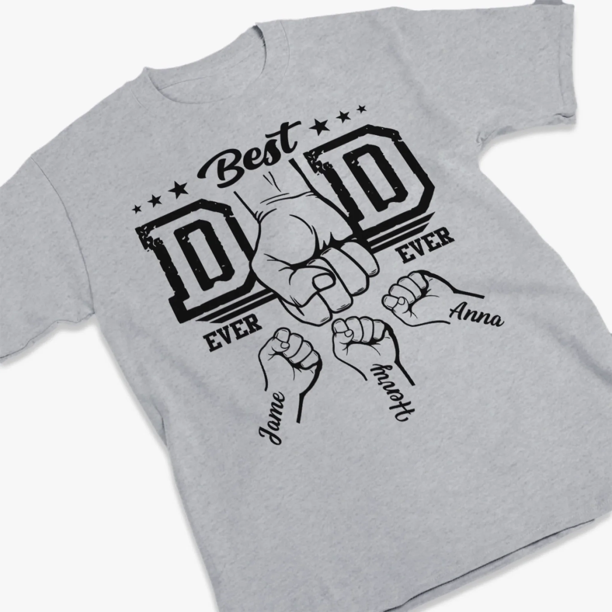 Custom Unisex T-shirt, Premium T-shirt, Hoodie - Personalized Birthday Gifts For Dad, Grandpa - Best Dad In The Universe - Image 3