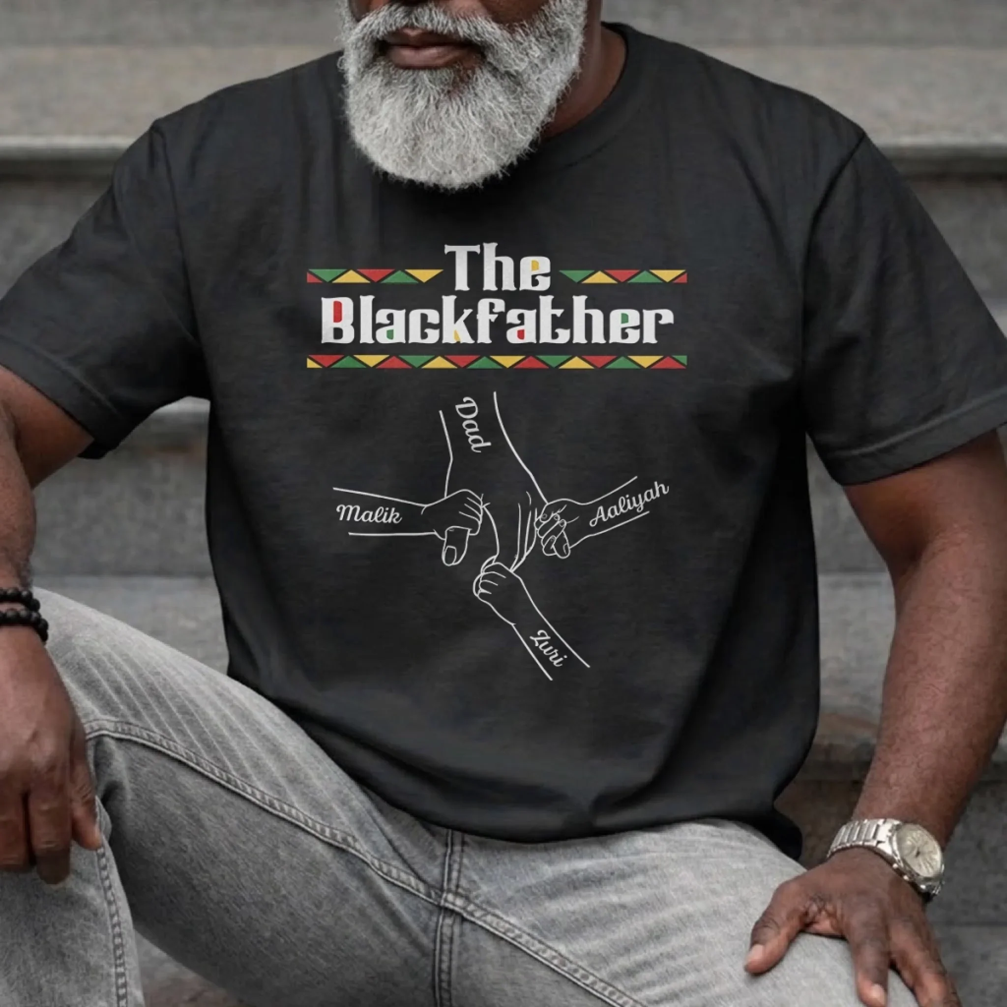 Custom Unisex T-shirt, Premium T-shirt, Hoodie - Personalized Father's Day Birthday Gifts For Dad, Grandpa - Legacy Lives Through Me - Image 2