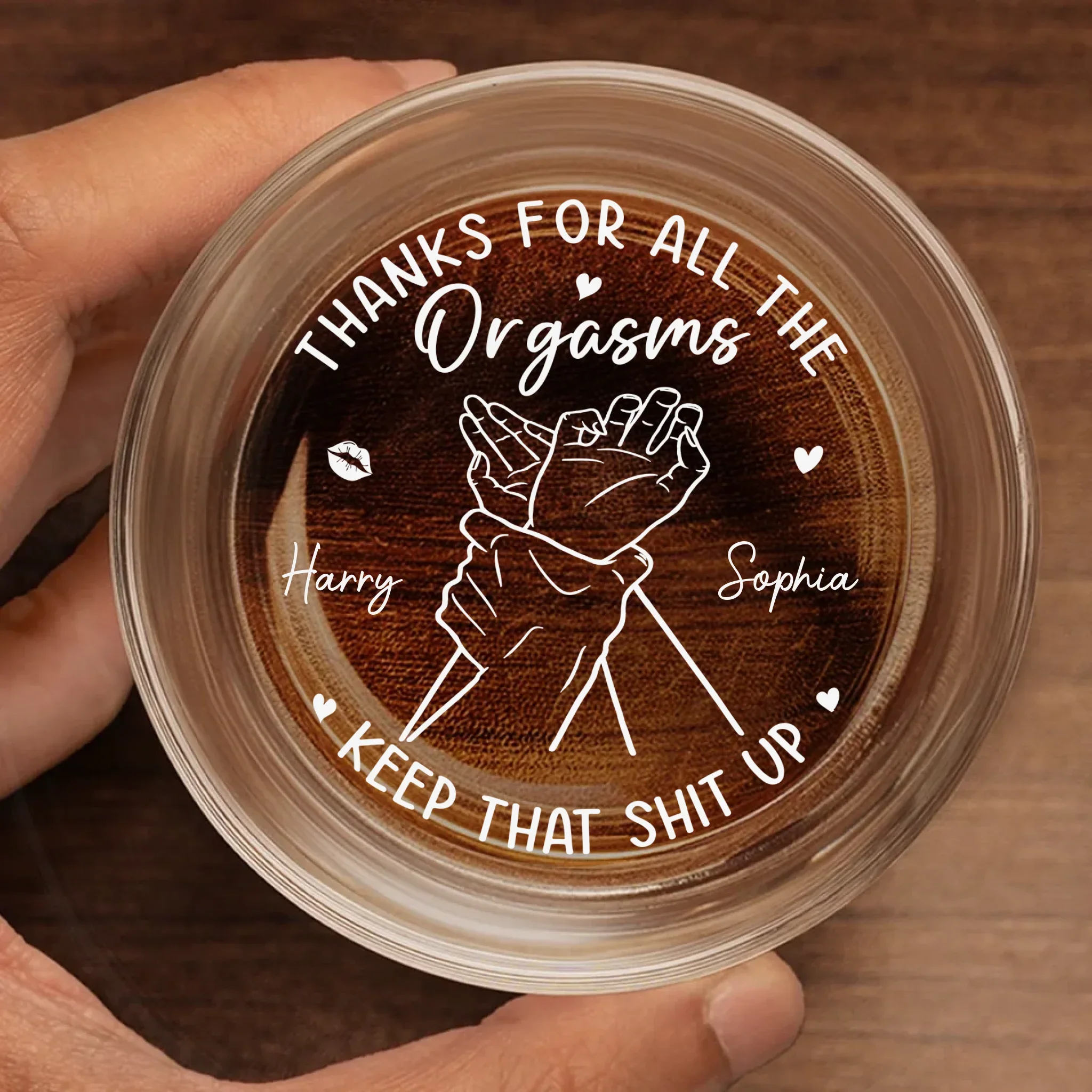 Custom Whiskey Glass - Personalized Anniversary Wedding Gifts For Husband And Wife, Him And Her, Wine, Bourbon, Whiskey Lovers - You Feel Like Home Always - Image 2