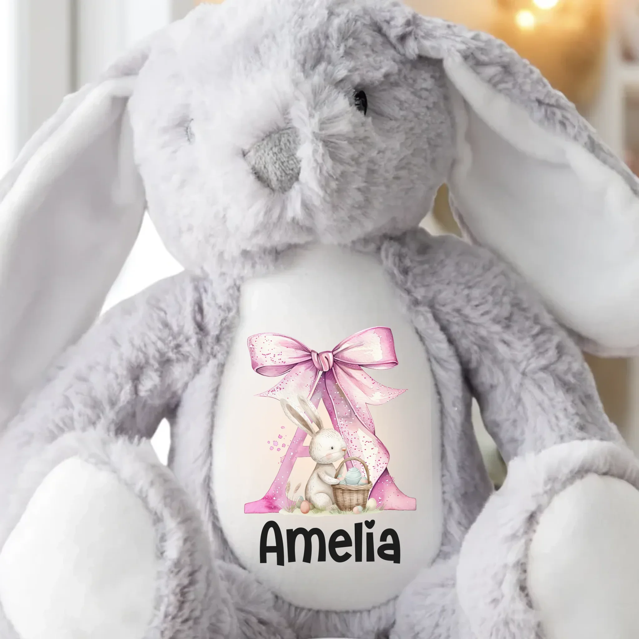 Easter Joy And Blessings From Above - Family Personalized Custom Easter Bunny Plush - Easter Gift For Family Members - Image 5