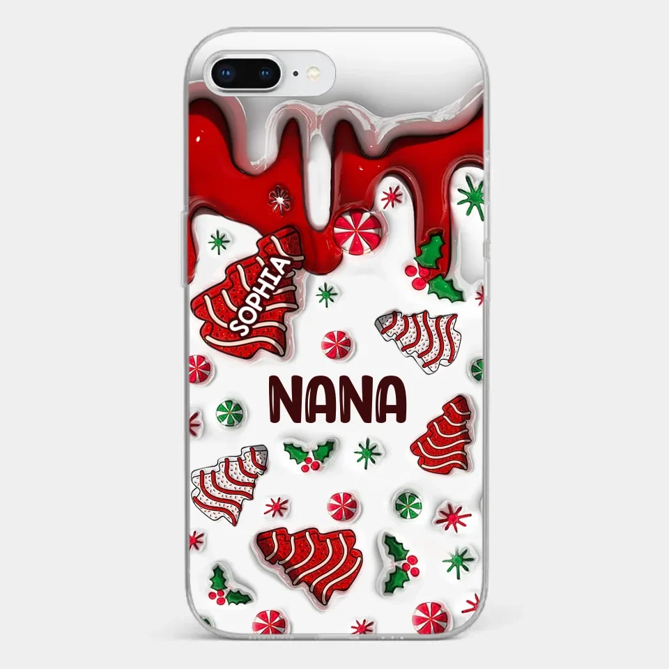 Every Memory With Grandma Is A Treasure - Family Personalized Custom 3D Inflated Effect Printed Clear Phone Case - Christmas Gift For Grandma - Image 4