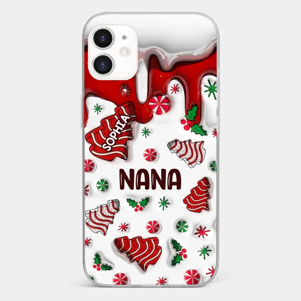 Every Memory With Grandma Is A Treasure - Family Personalized Custom 3D Inflated Effect Printed Clear Phone Case - Christmas Gift For Grandma - Image 6