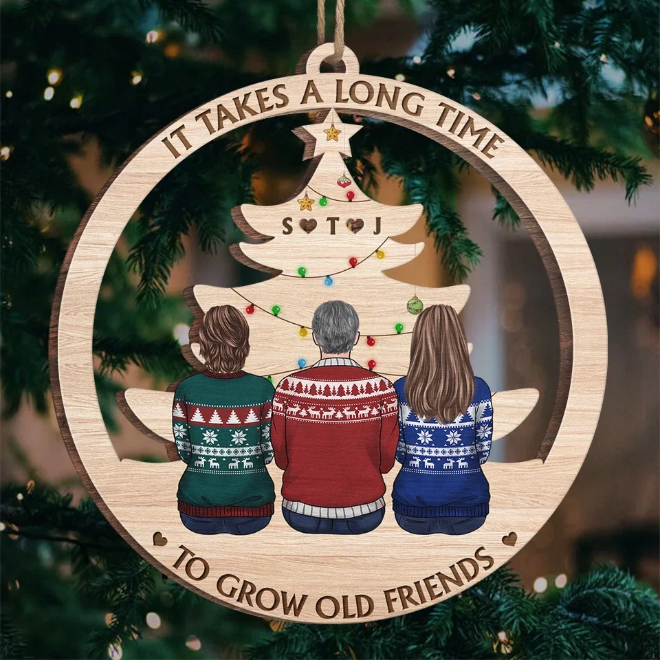 Every Season Is Our Season - Bestie Personalized Custom Ornament - Wood Custom Shaped - Christmas Gift For Best Friends, BFF, Sisters
